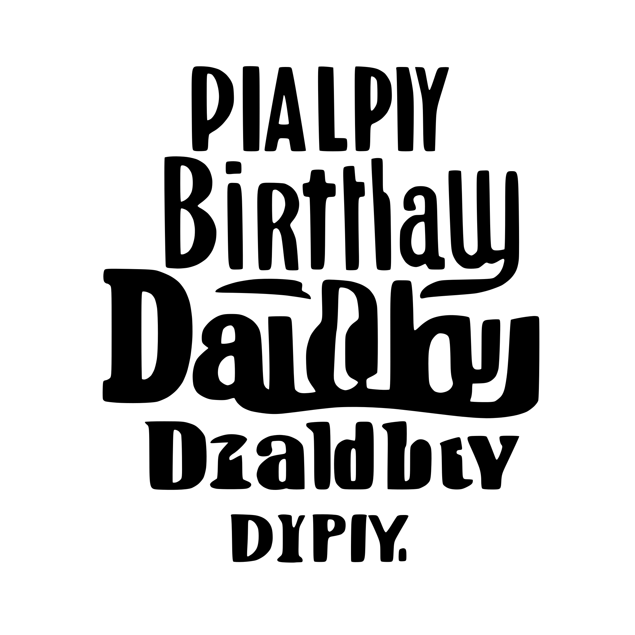 AI-generated SVG of a Happy birthday daddy written in mix of font AI-generated SVG of a Happy birthday daddy written in mix of font