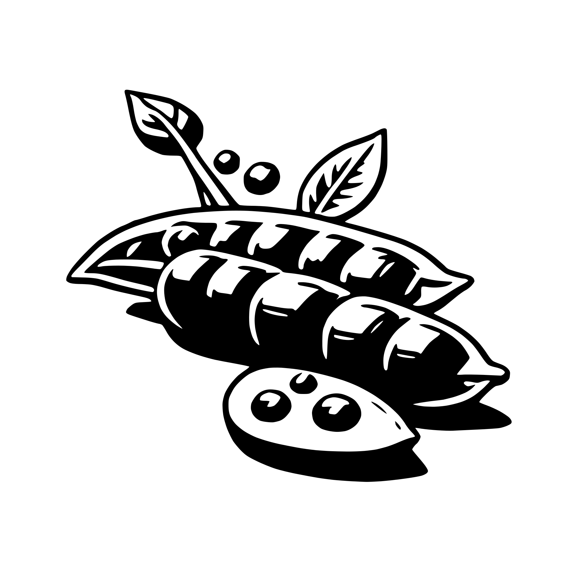 AI-generated SVG of a peas