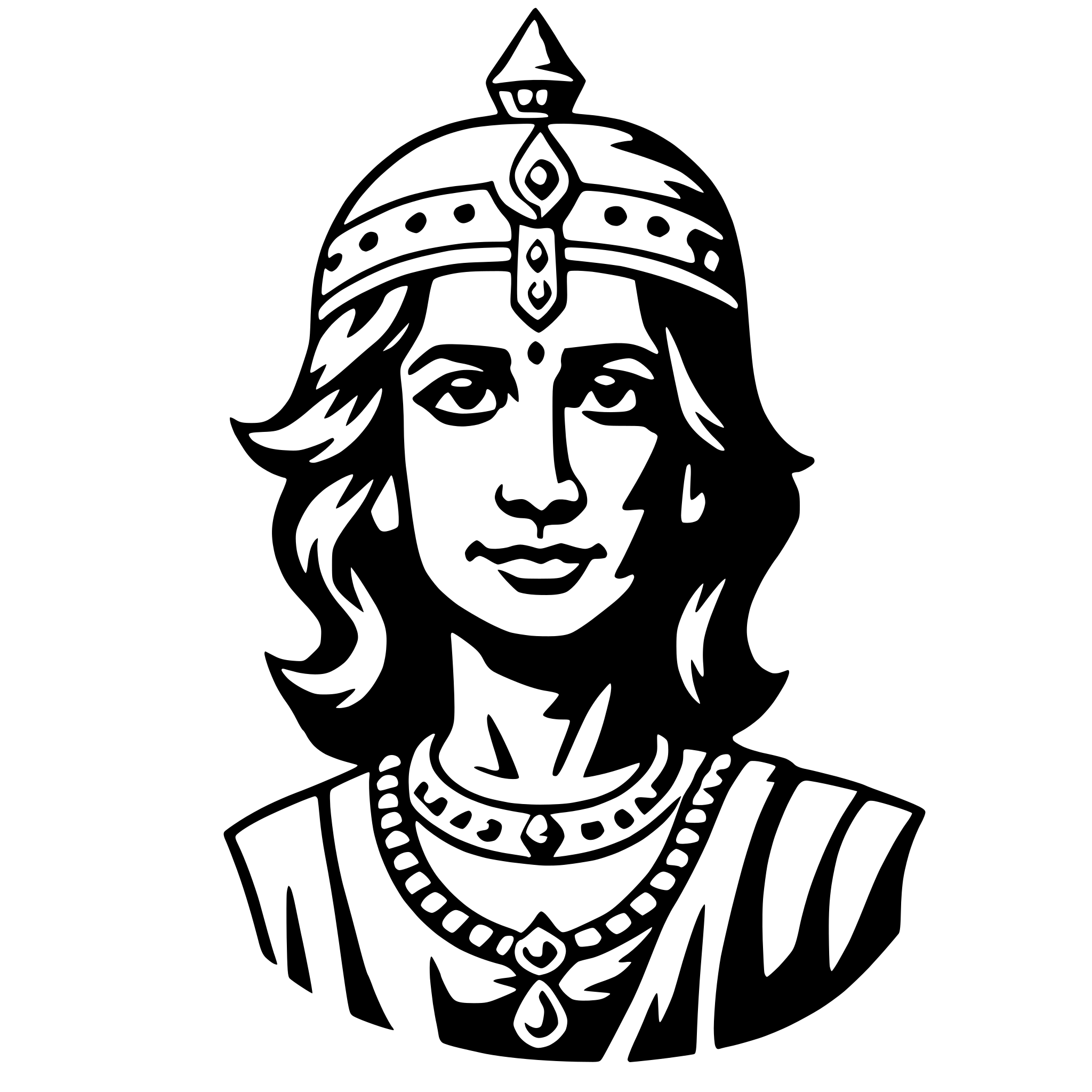 AI-generated SVG of a vishnu