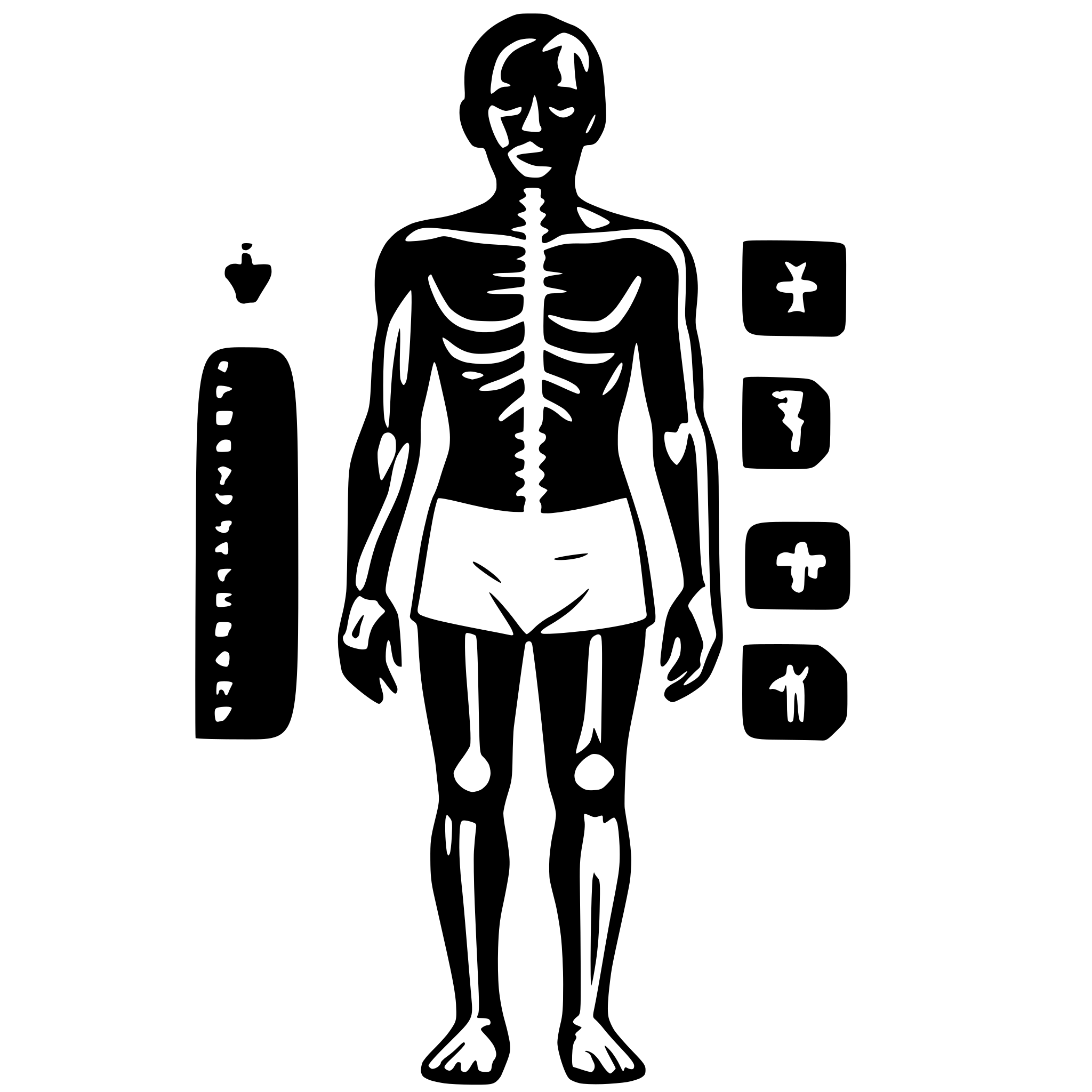 AI-generated SVG of 'Medical body diagram template'