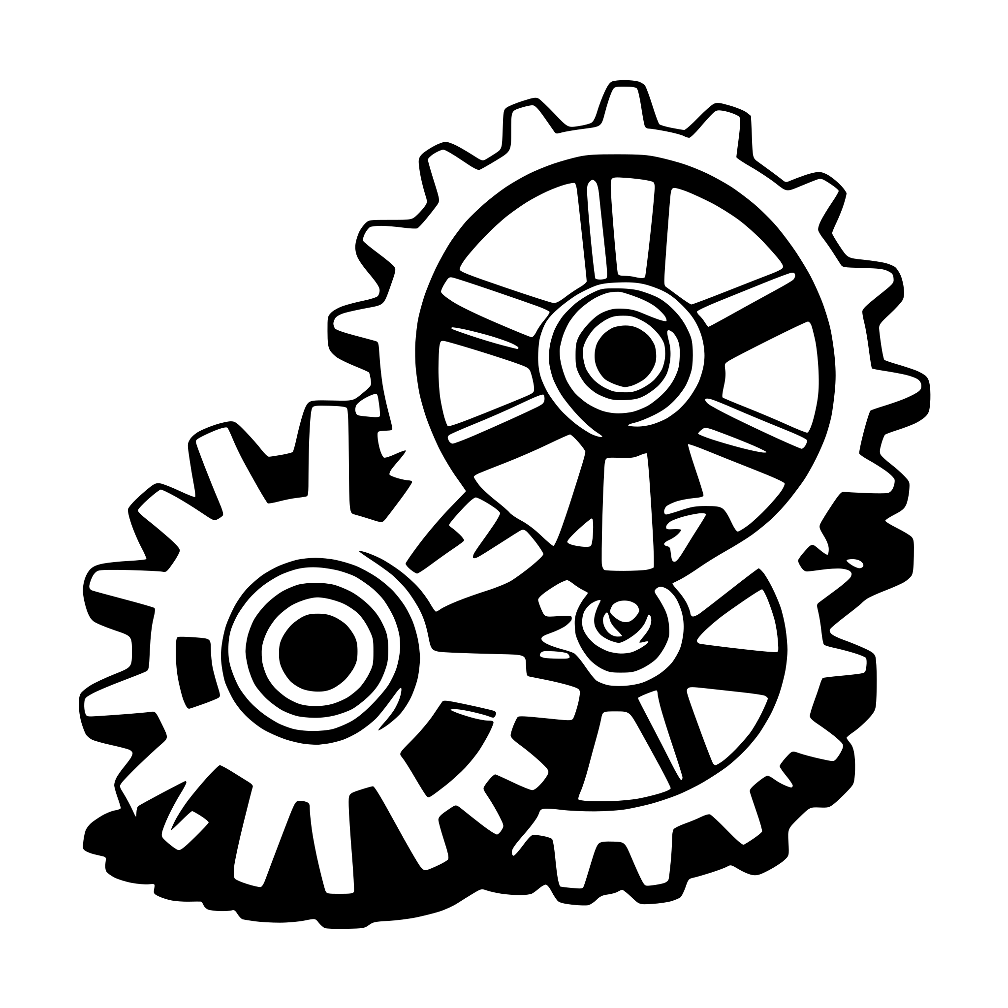 AI-generated SVG of 'gears'
