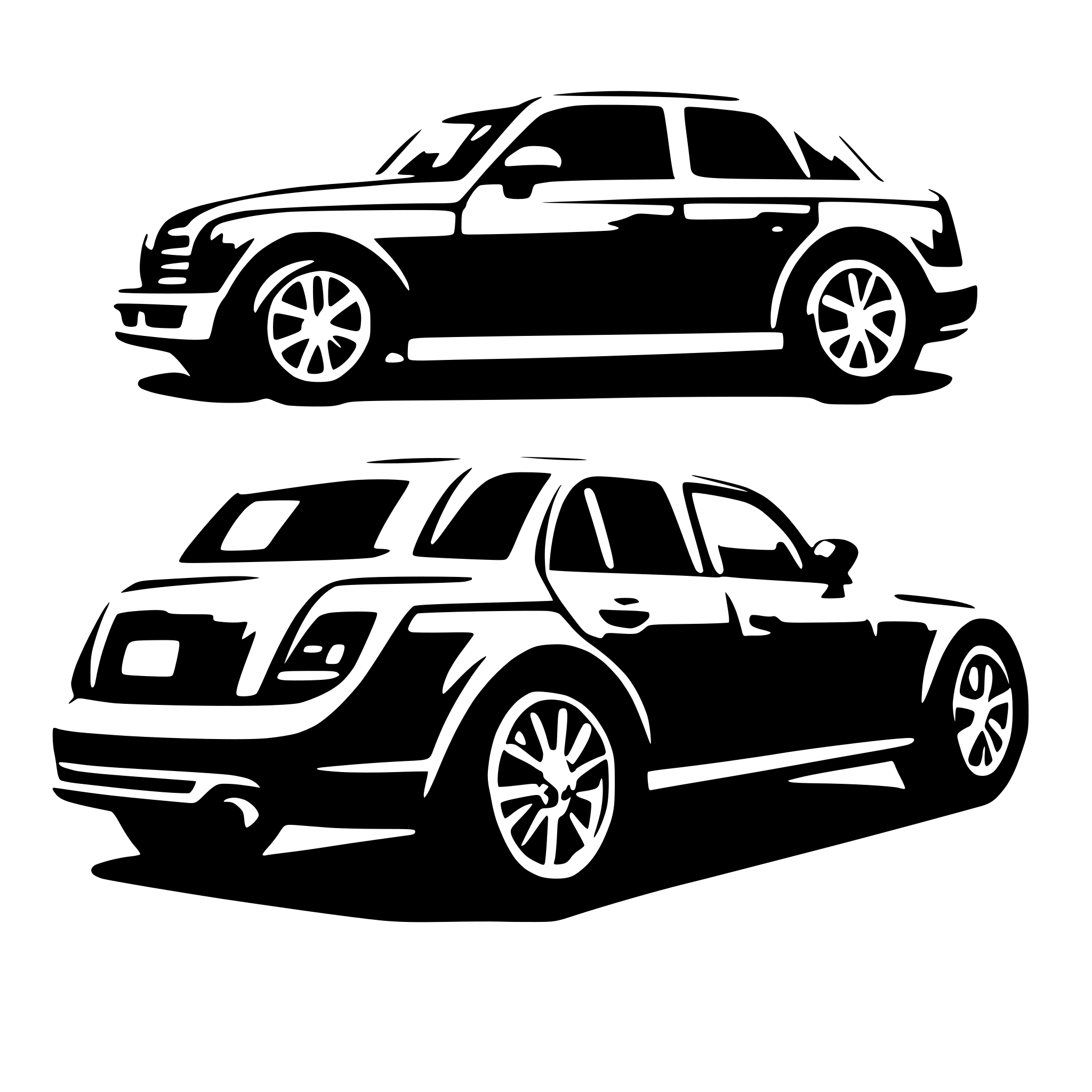 AI-generated SVG of 'sedan car side view'