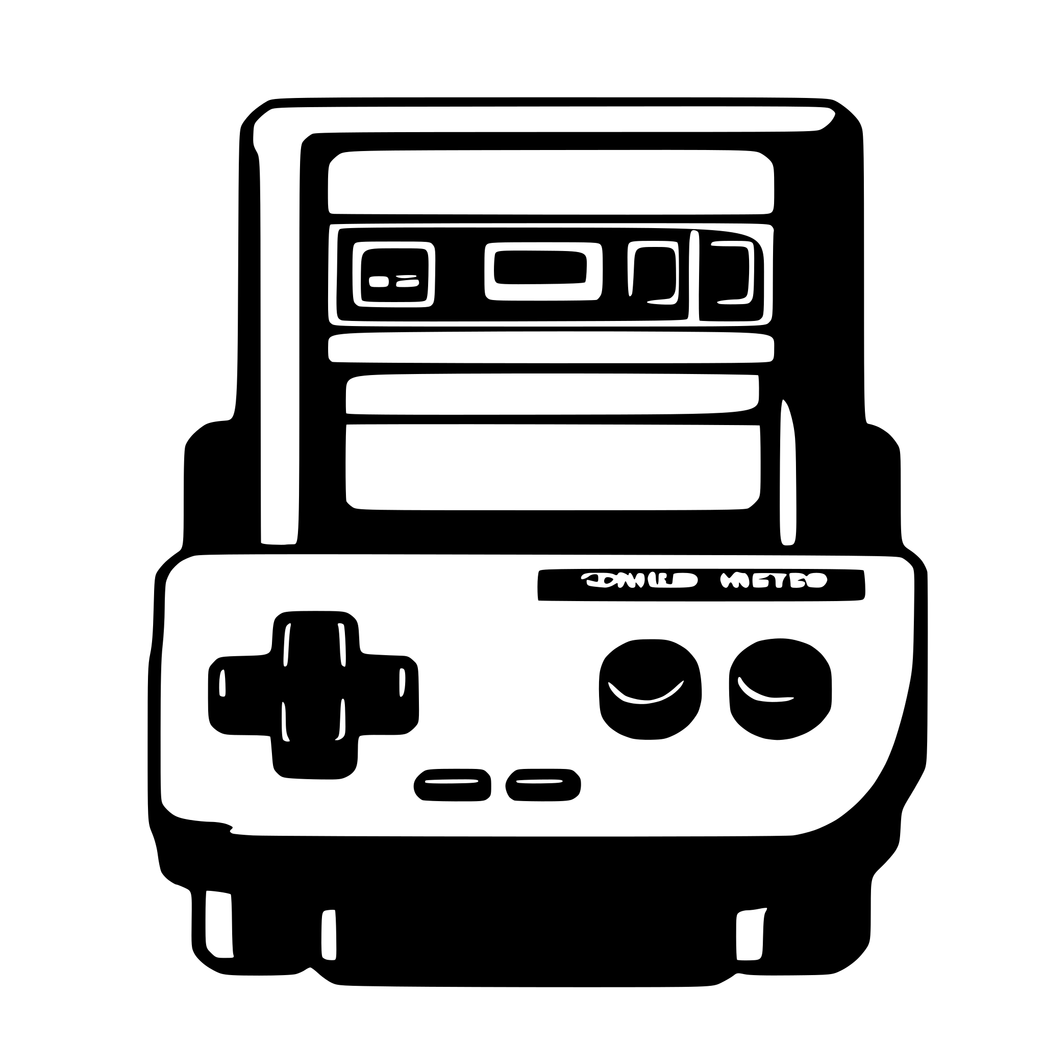 AI-generated SVG of a consola Nintendo Nes