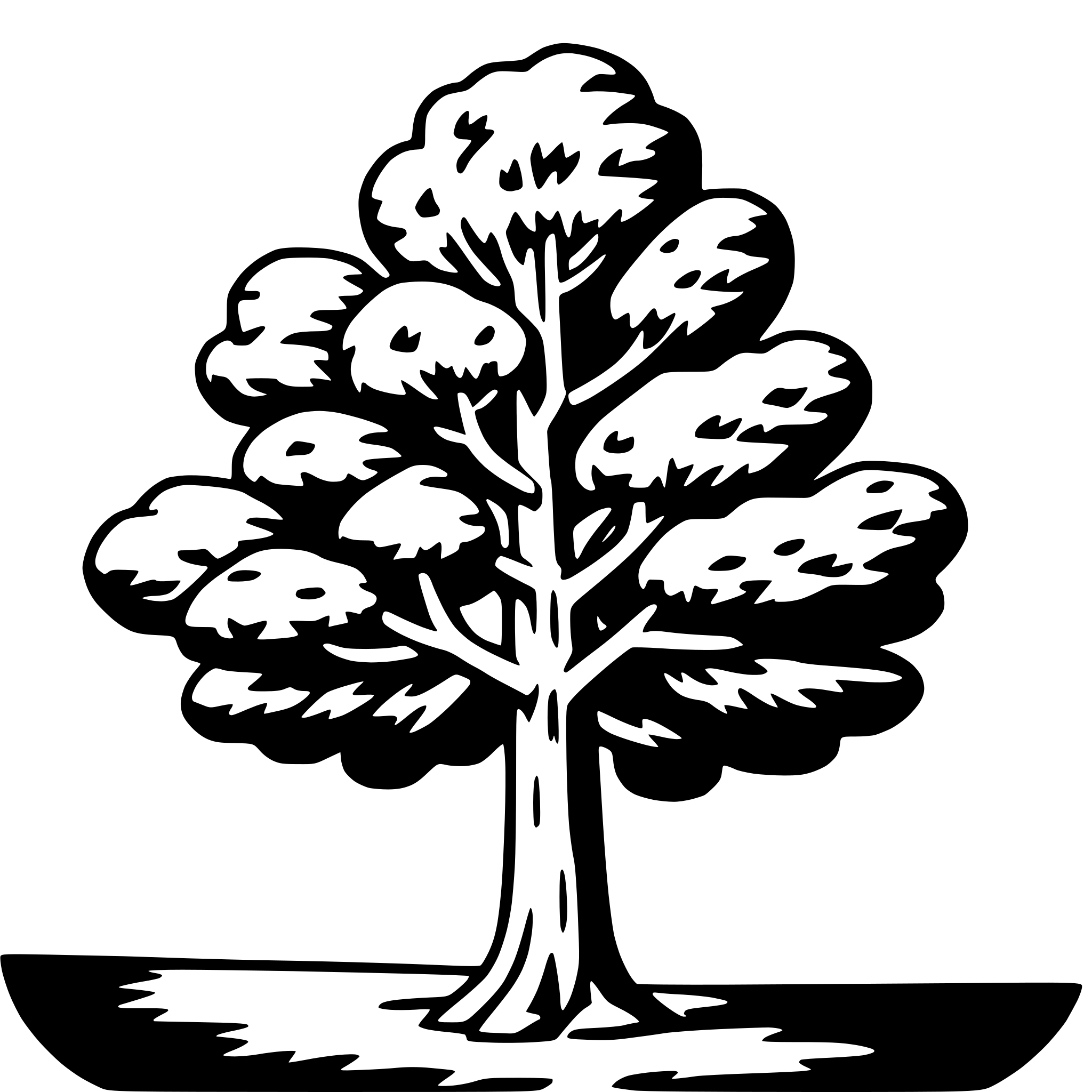 AI-generated SVG of a sequoia tree