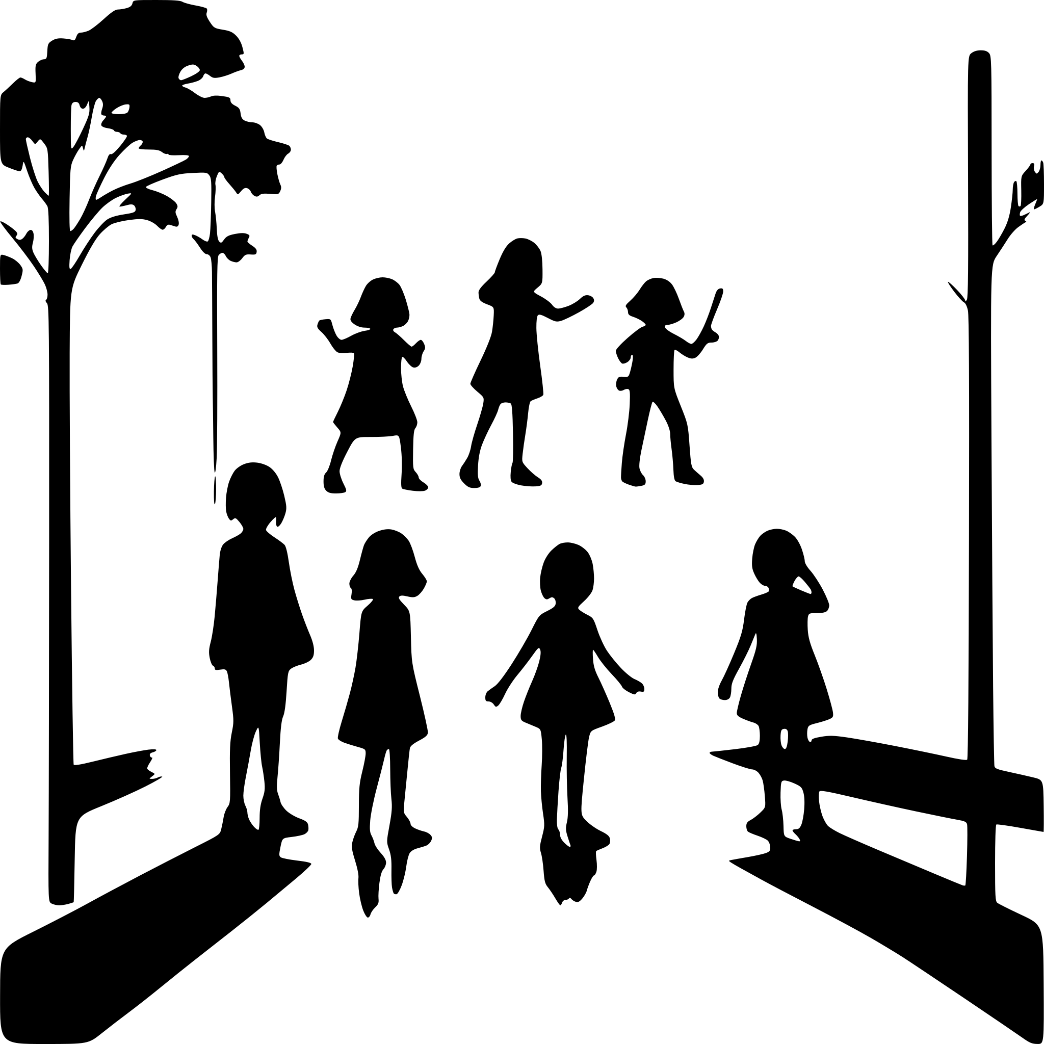 AI-generated SVG of a 10 children playing on a playground