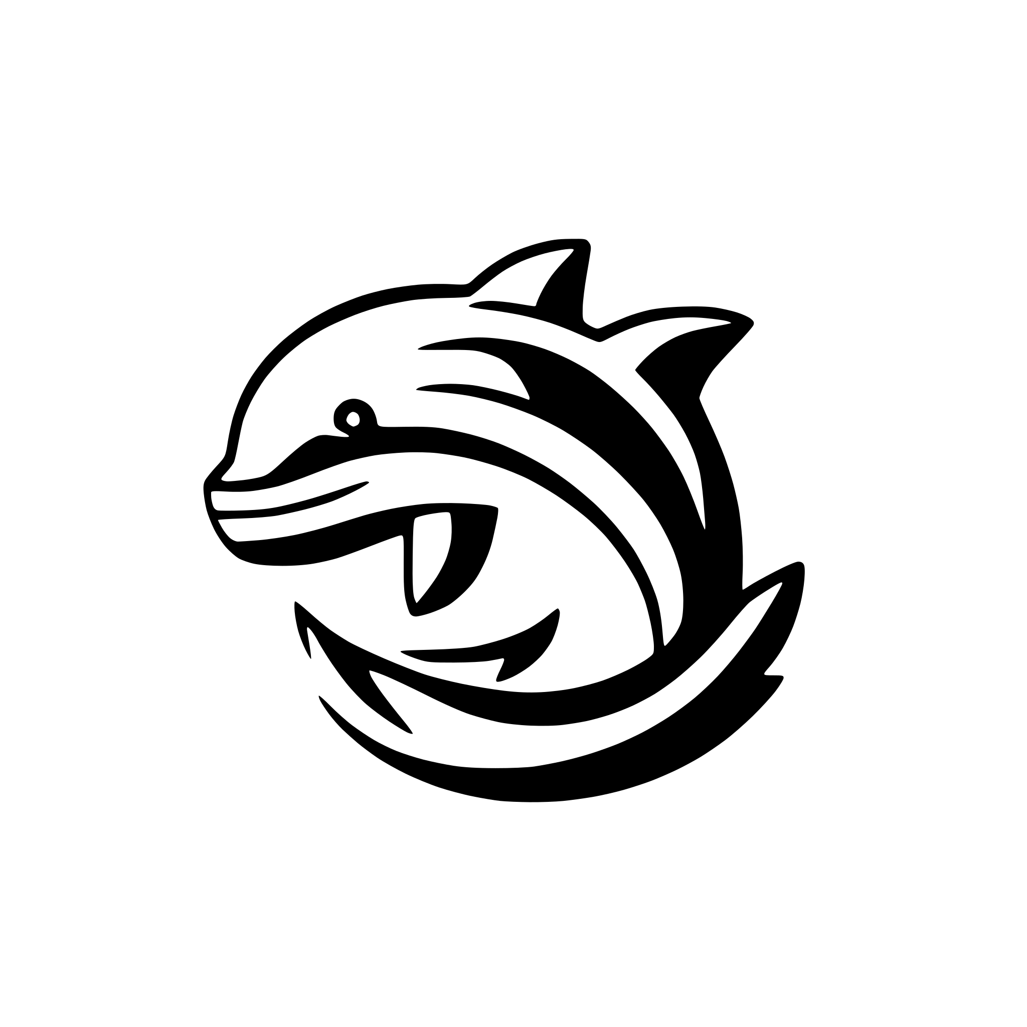 AI-generated SVG of a dolphin