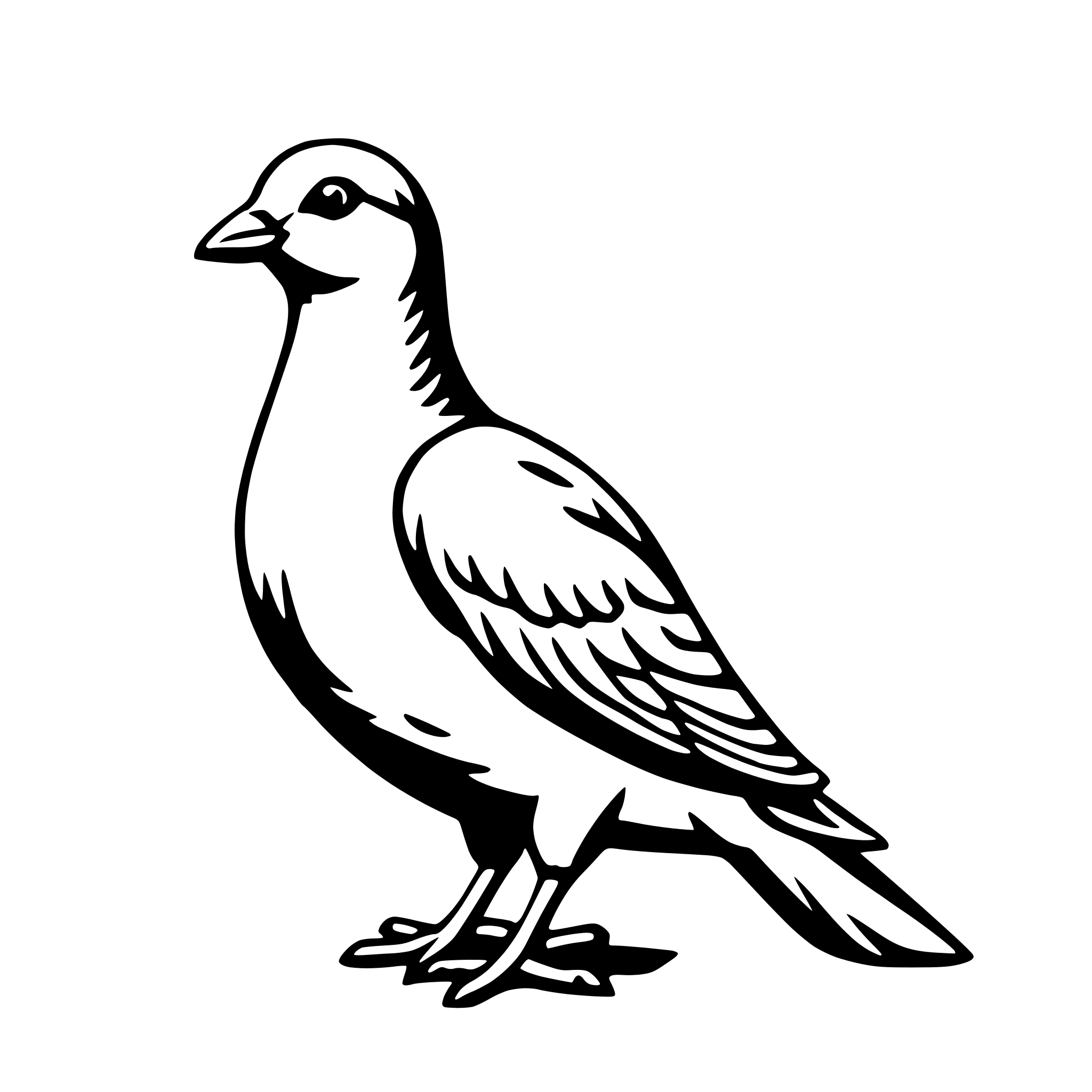 AI-generated SVG of 'easter dove'
