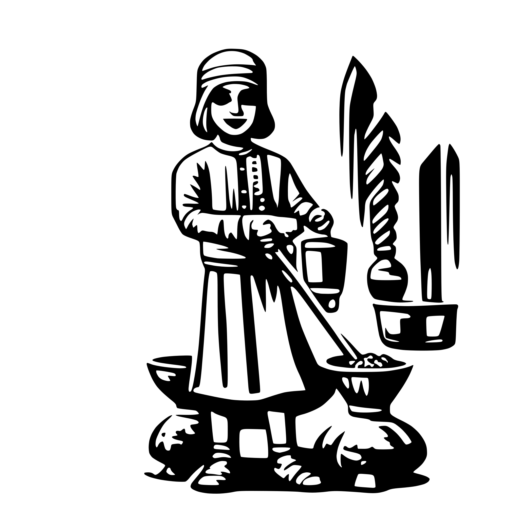 AI-generated SVG of 'Sabar'