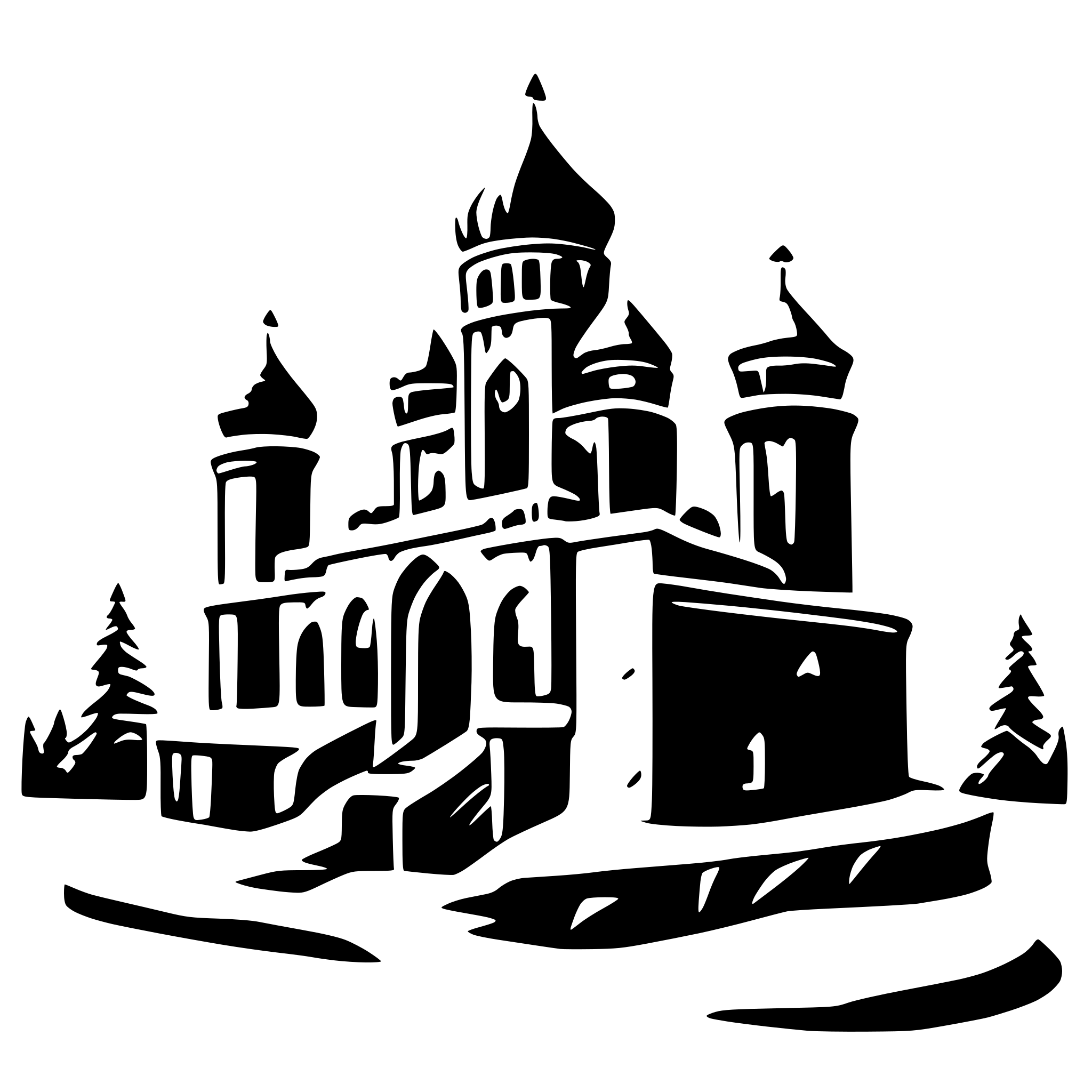 AI-generated SVG of 'palace of ice'