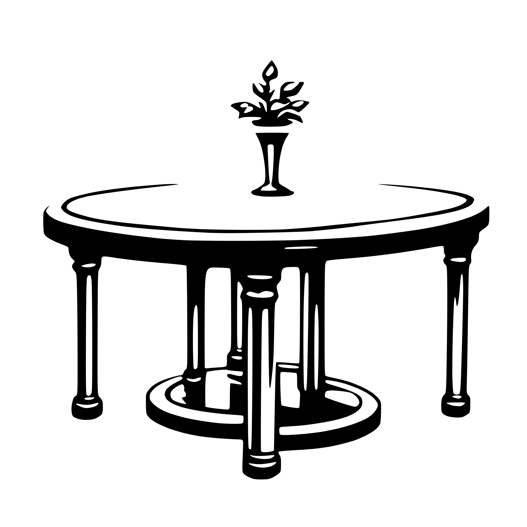 AI-generated SVG of a table for laser cut