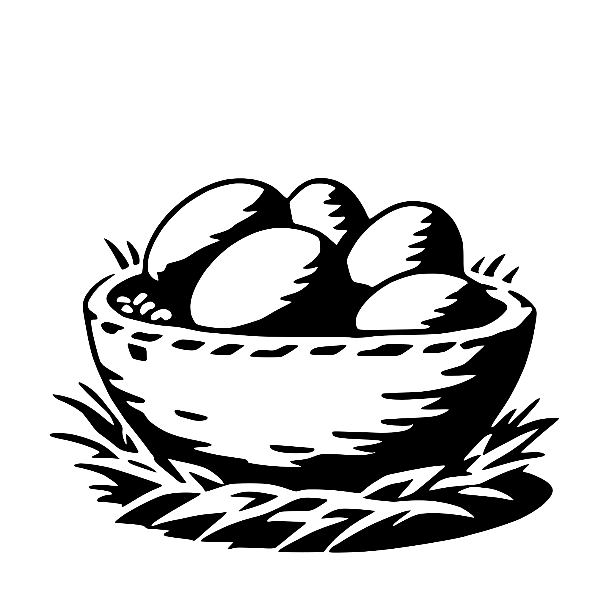 AI-generated SVG of 'easter nest'