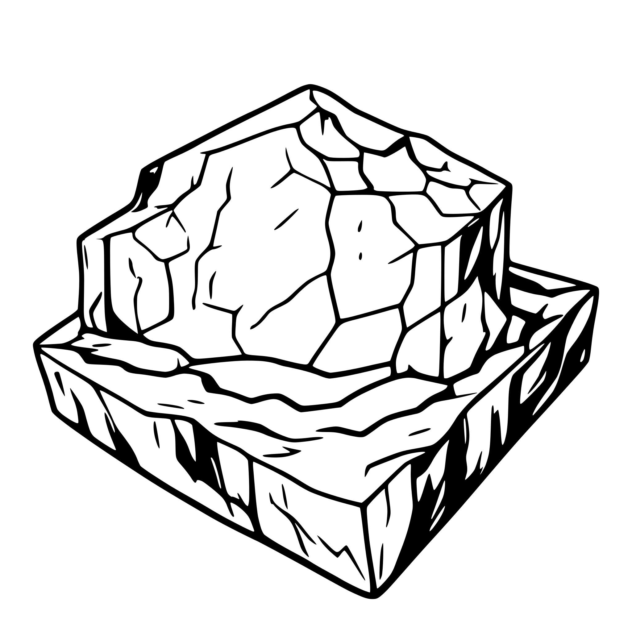 AI-generated SVG of 'ice sheet cracked'