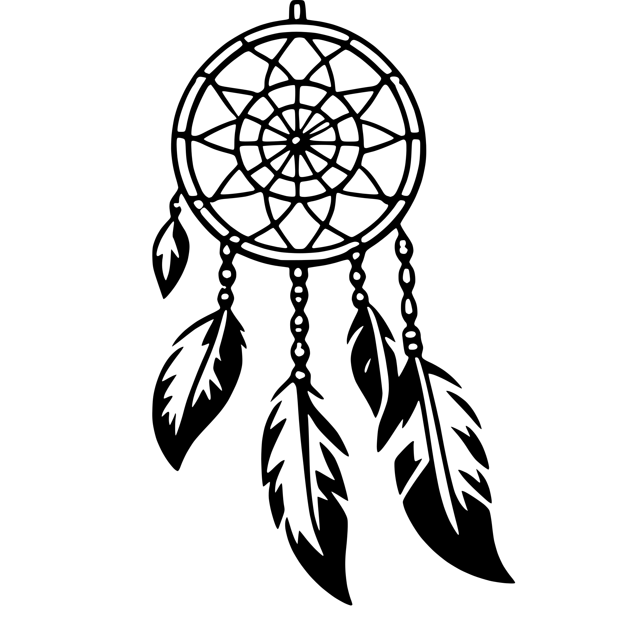 AI-generated SVG of 'dreamcatcher'