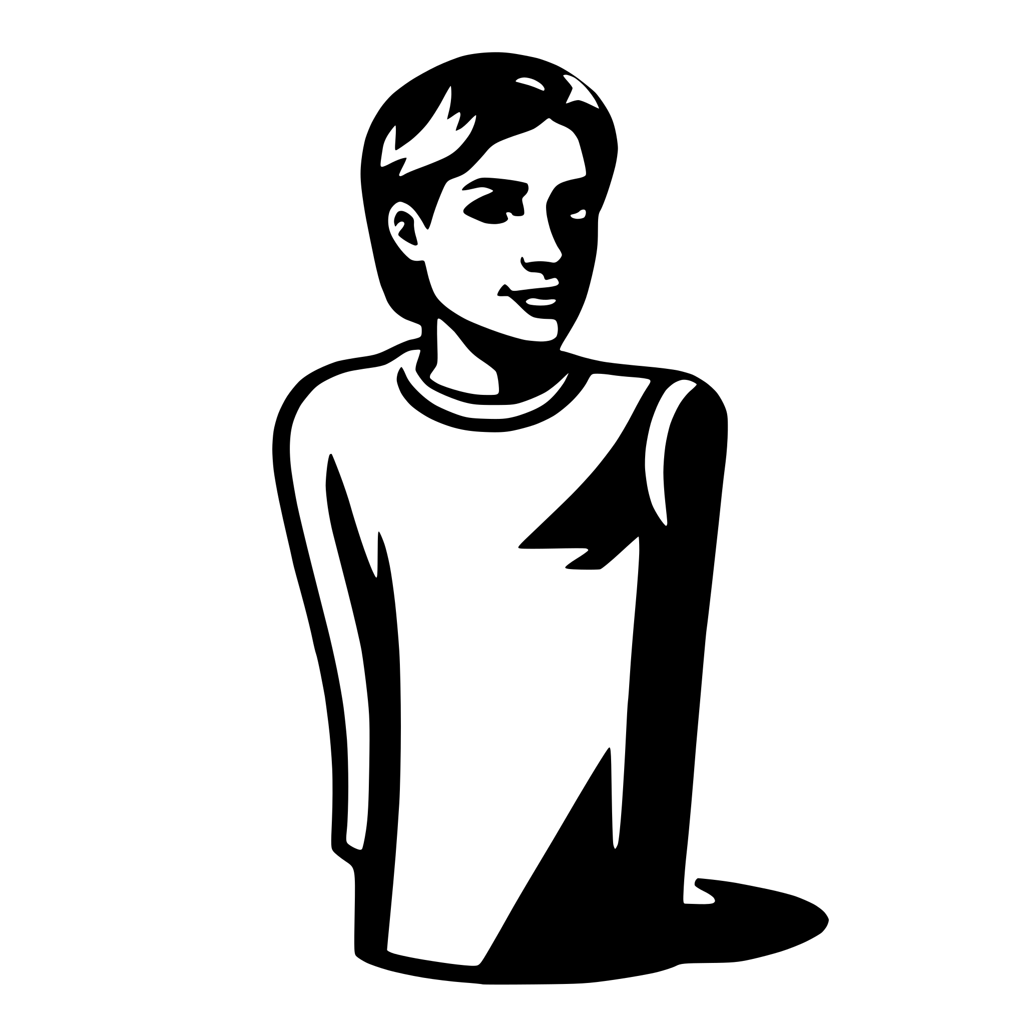 AI-generated SVG of a Person outline icon for mobile app