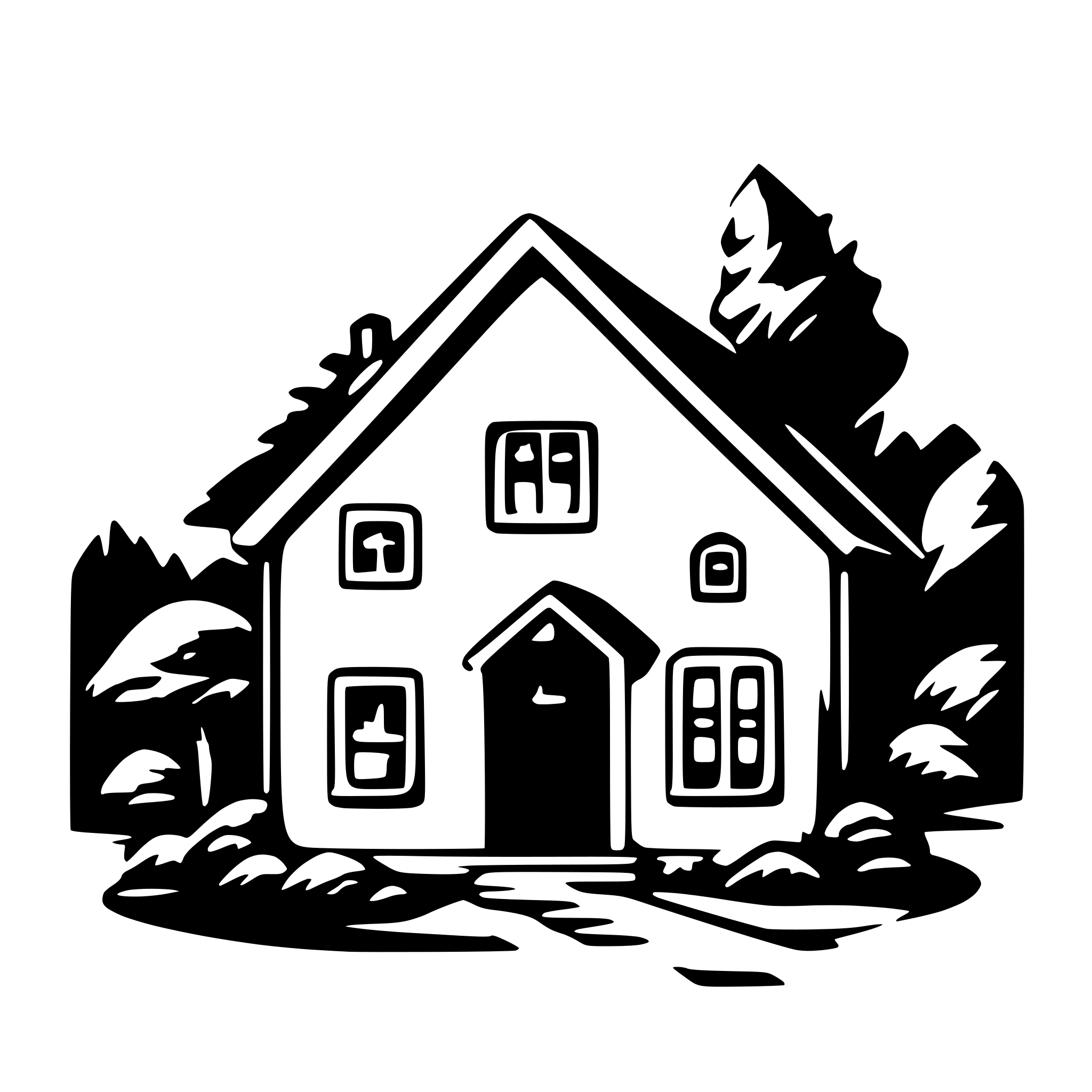 AI-generated SVG of a Home
