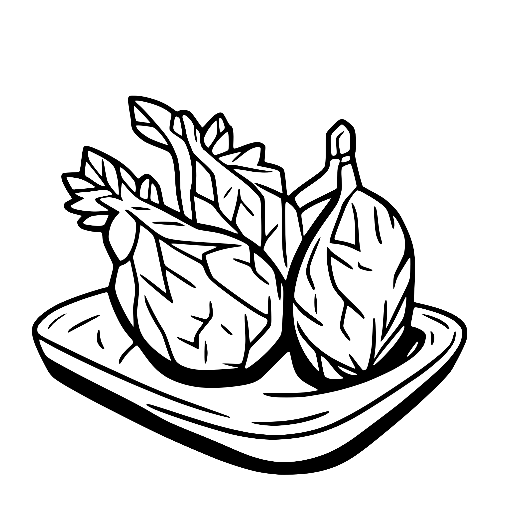 AI-generated SVG of 'svg of just chicken wings'