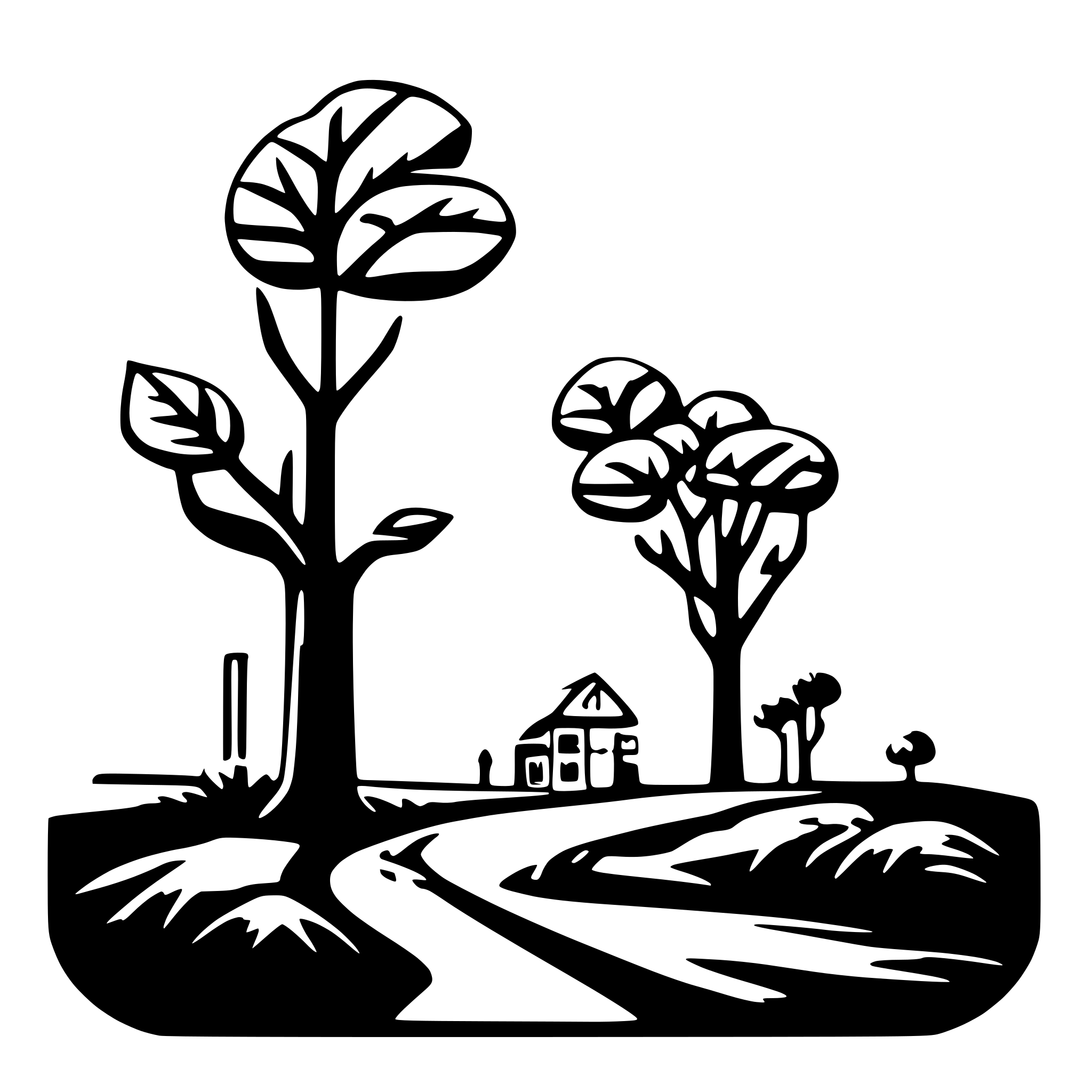 AI-generated SVG of a Ecology and technology website