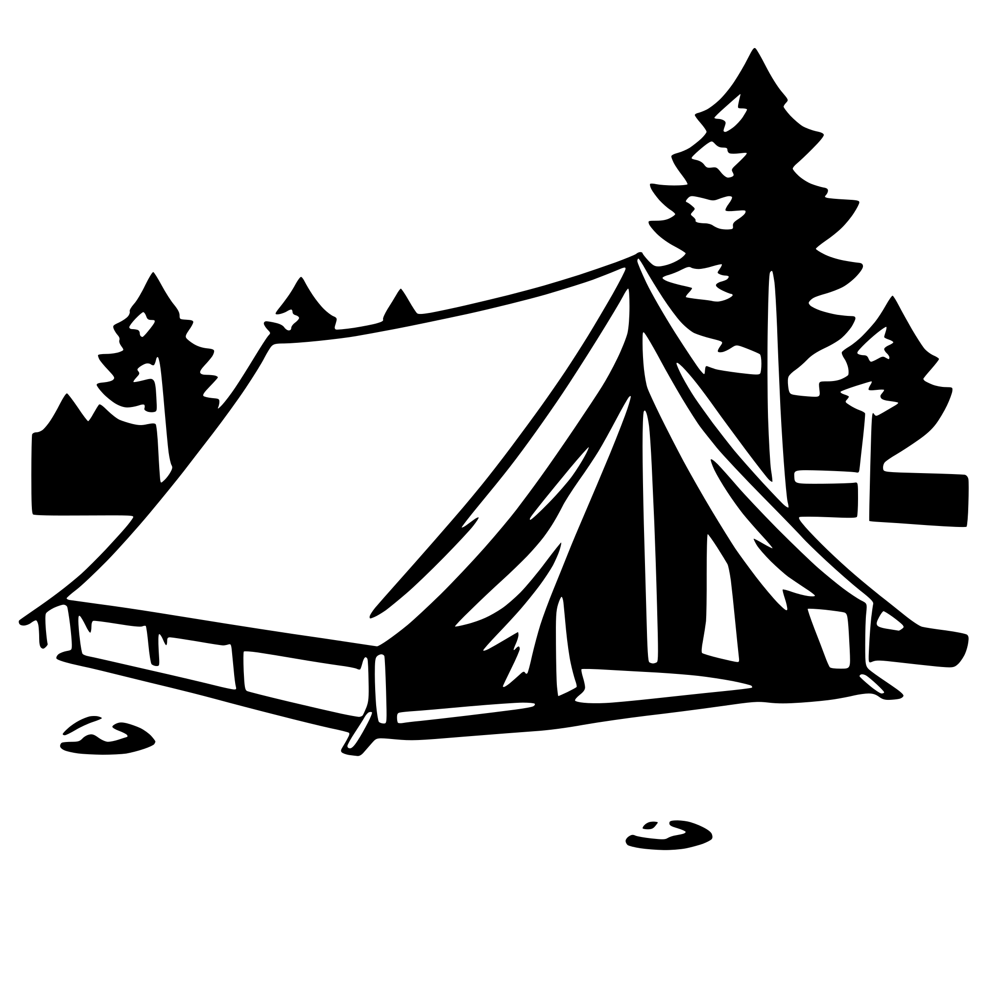 AI-generated SVG of 'tent'