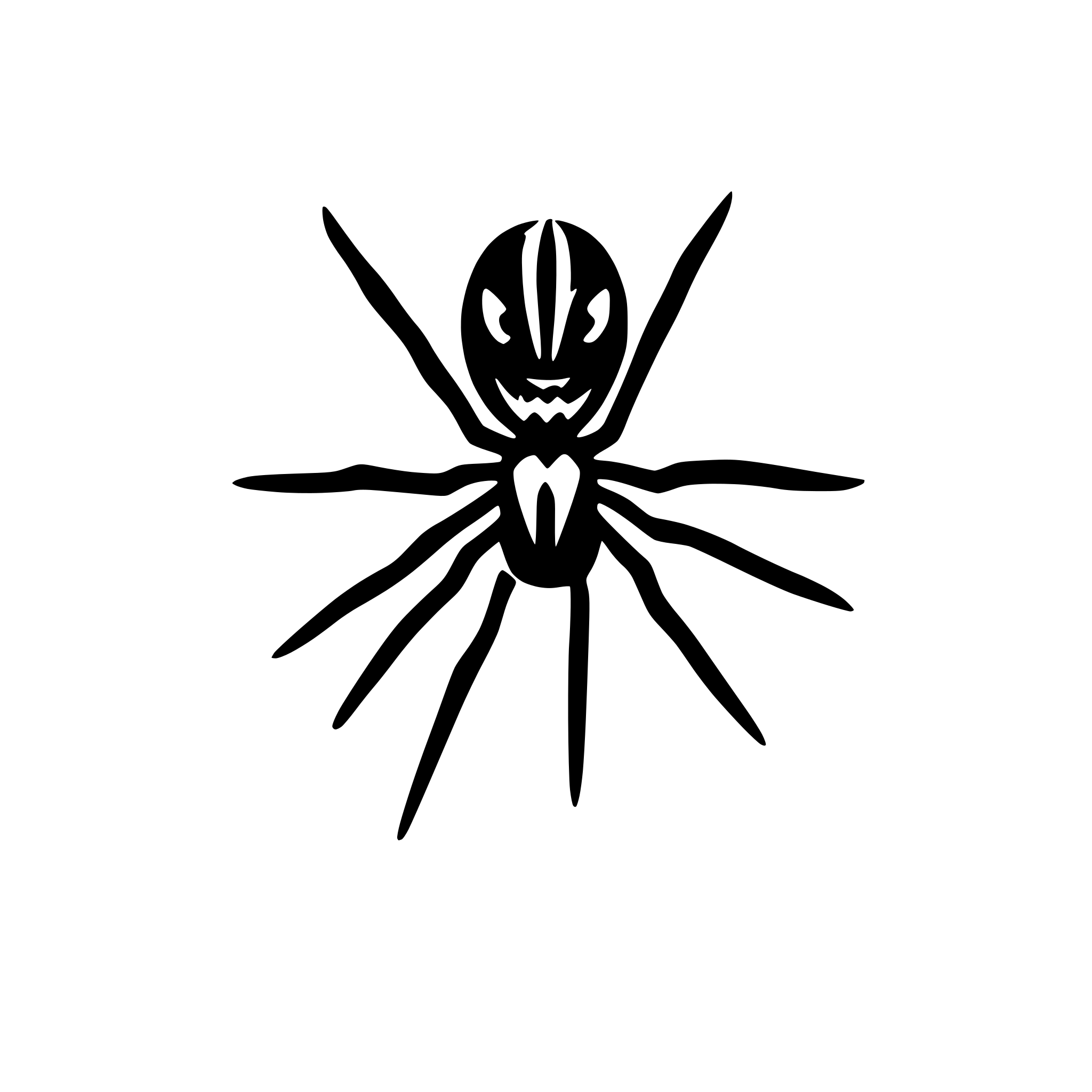 AI-generated SVG of 'Halloween spider in a spiderweb'