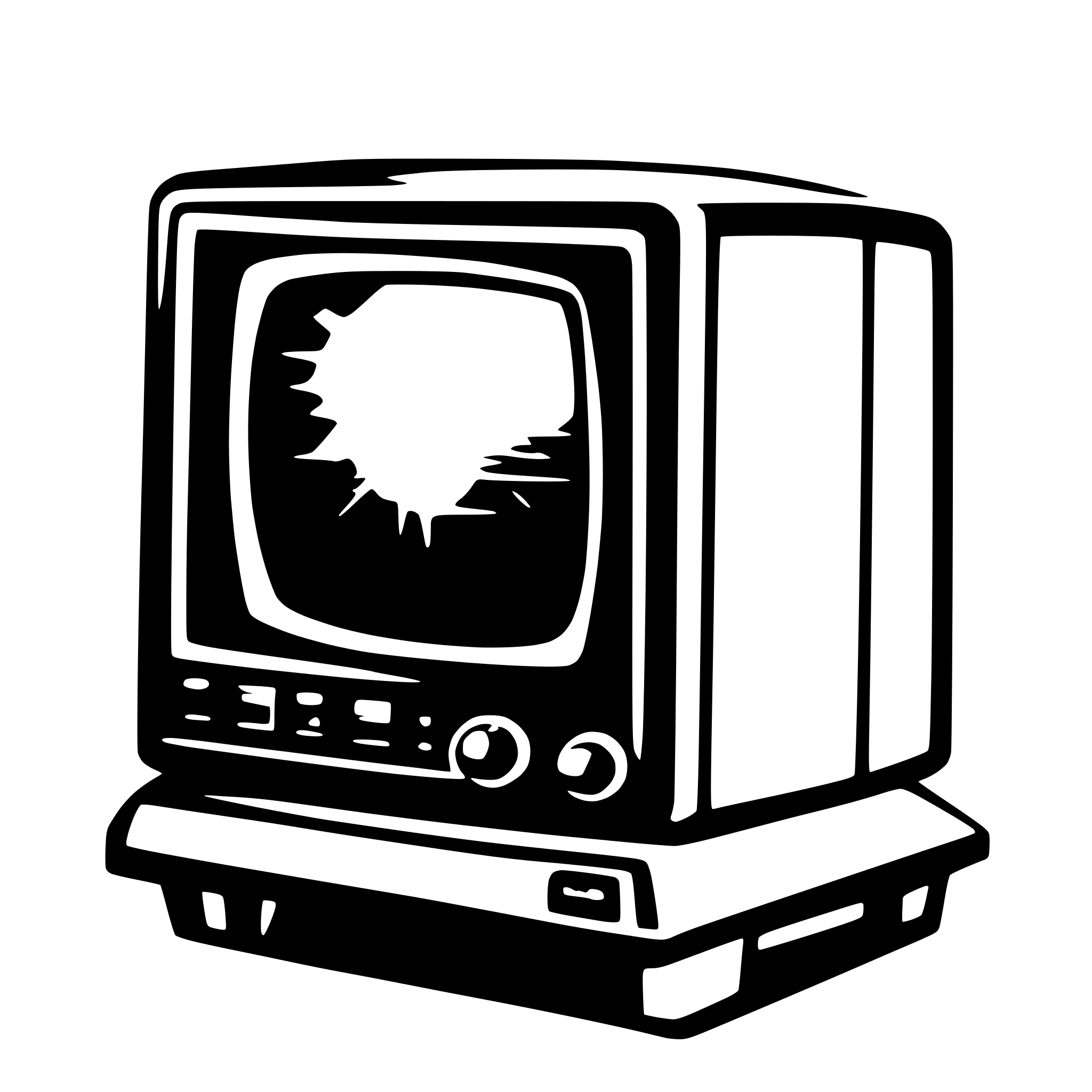 AI-generated SVG of 'CRT visual effects'