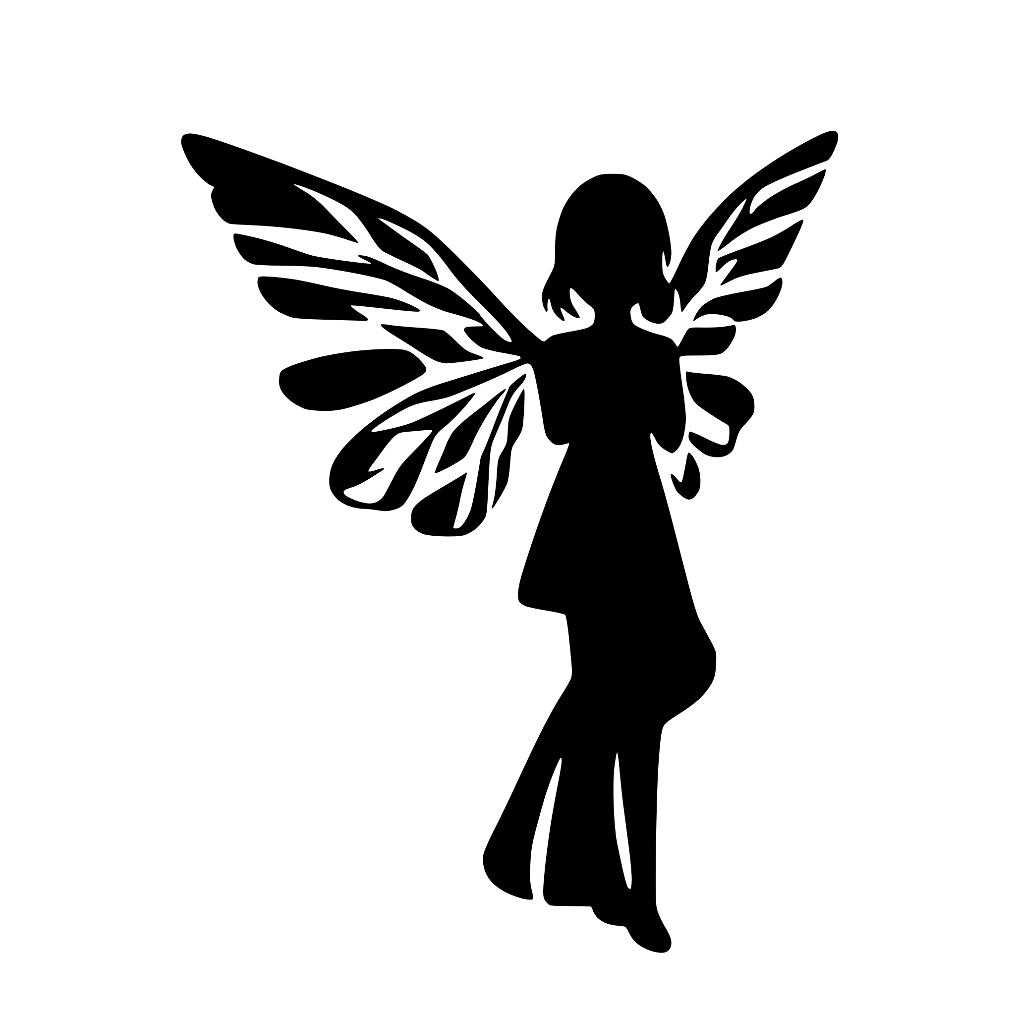 AI-generated SVG of 'angle wings'