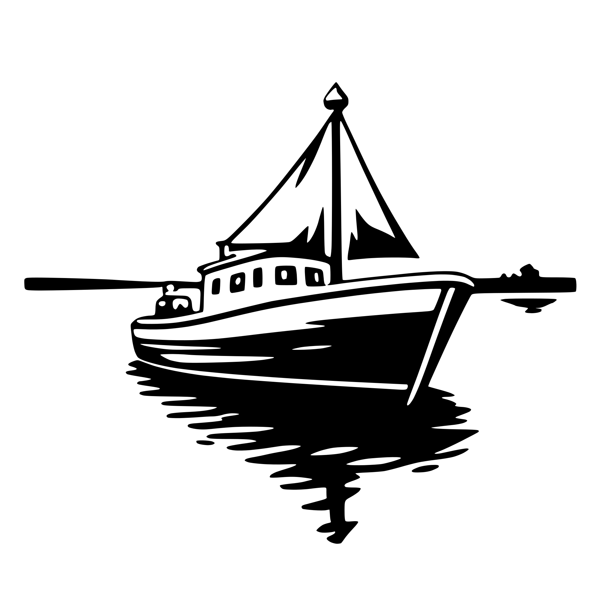AI-generated SVG of a boat