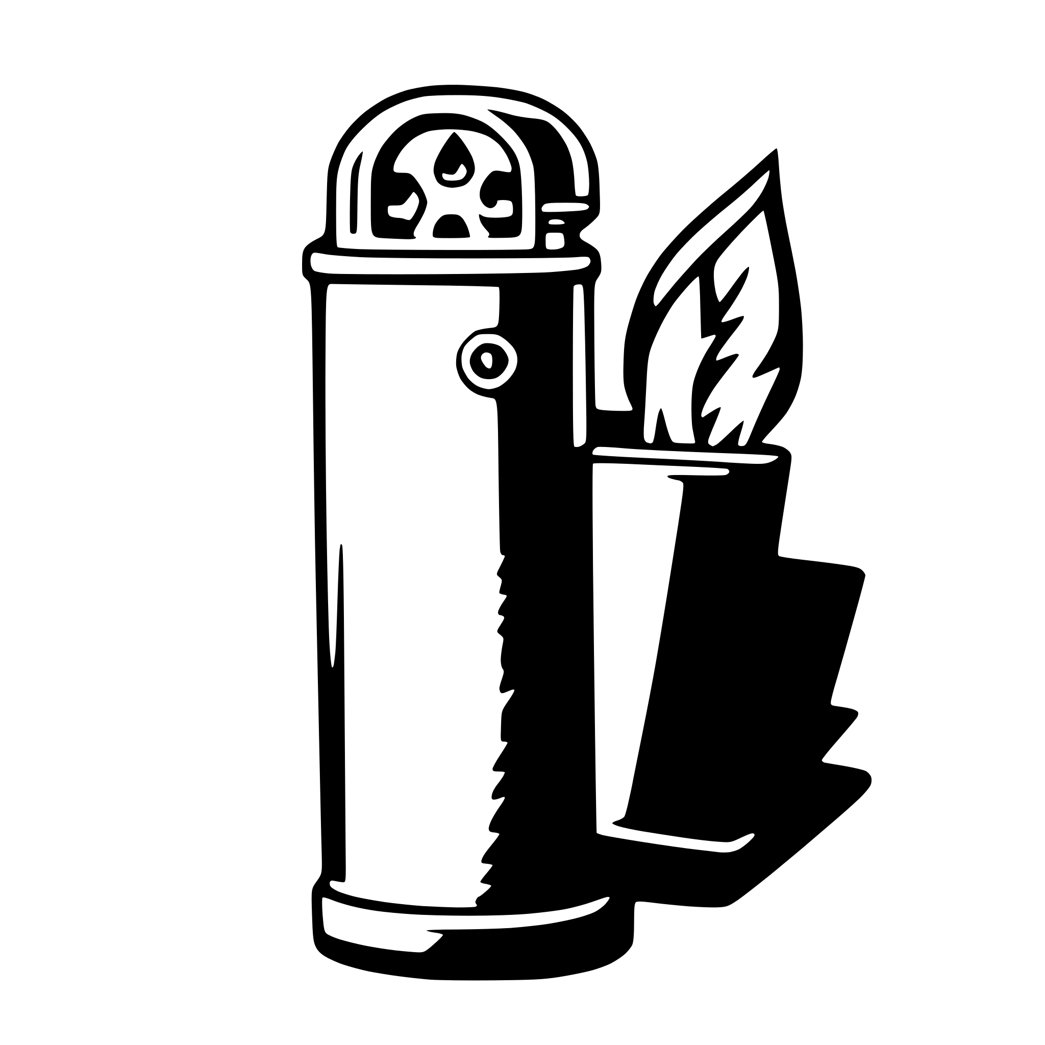 AI-generated SVG of a lighter