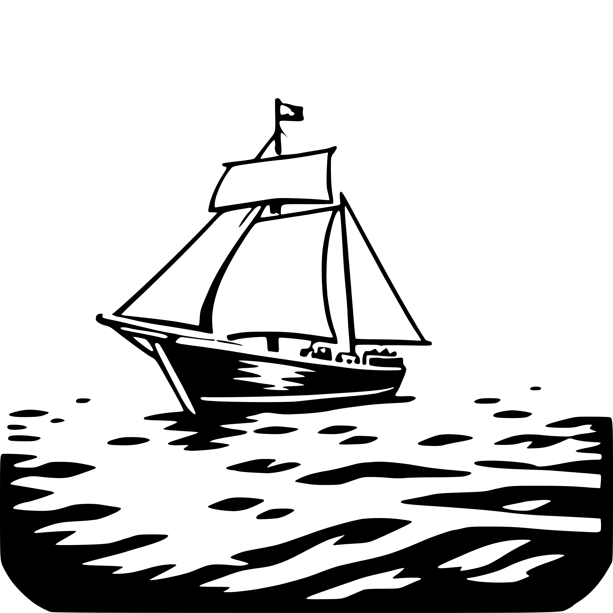 AI-generated SVG of a sailing ship at sea