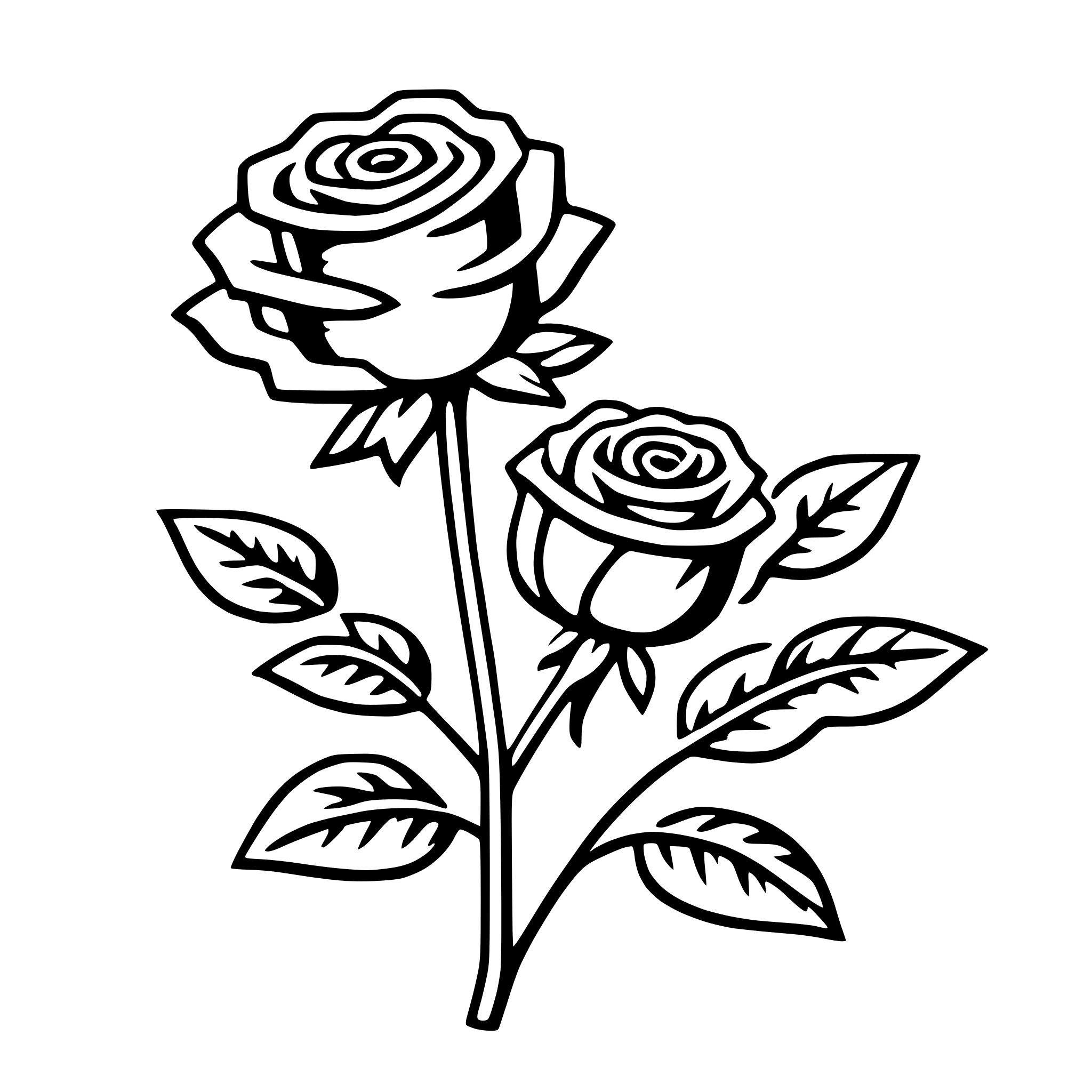 AI-generated SVG of a roses