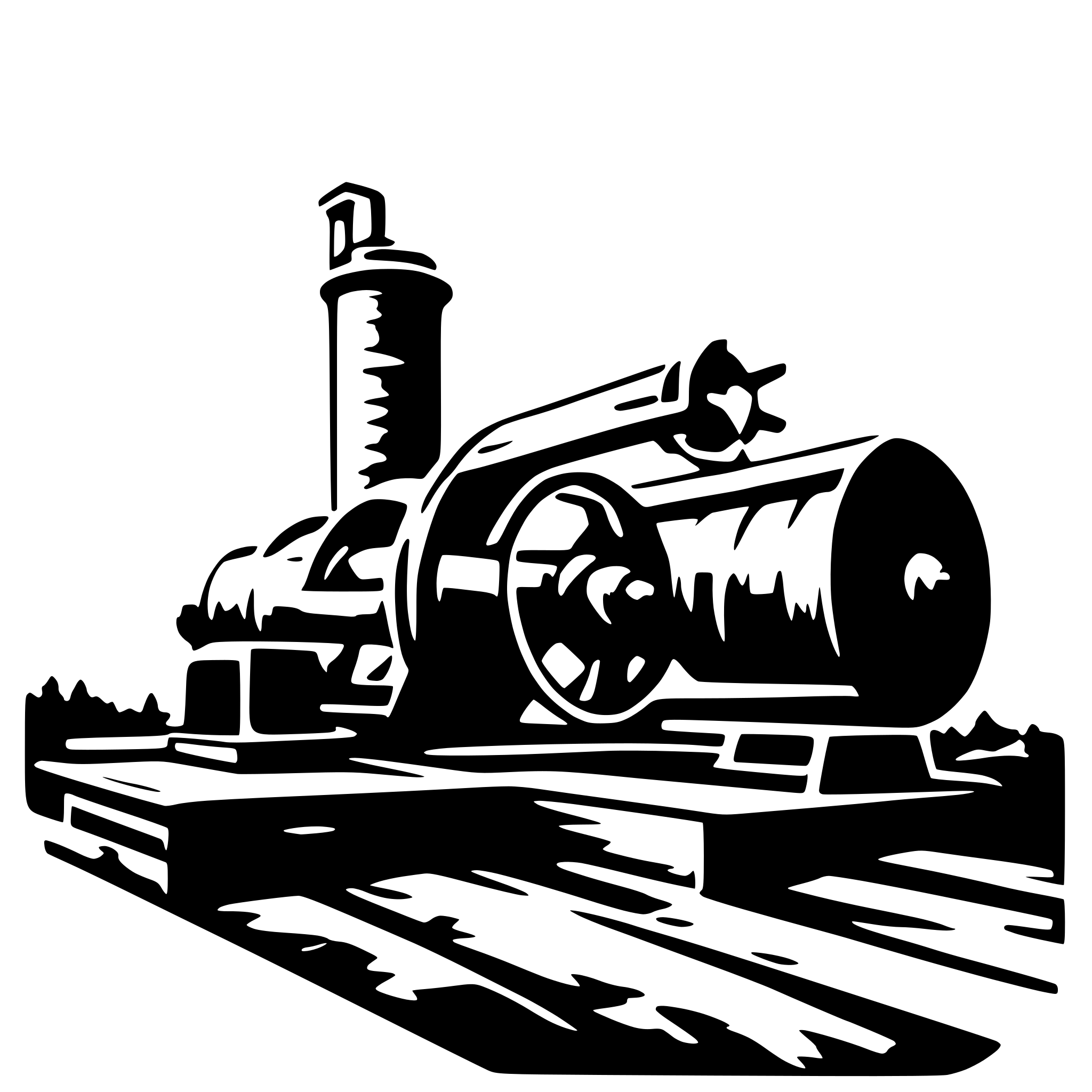 AI-generated SVG of 'industrial saw mill'