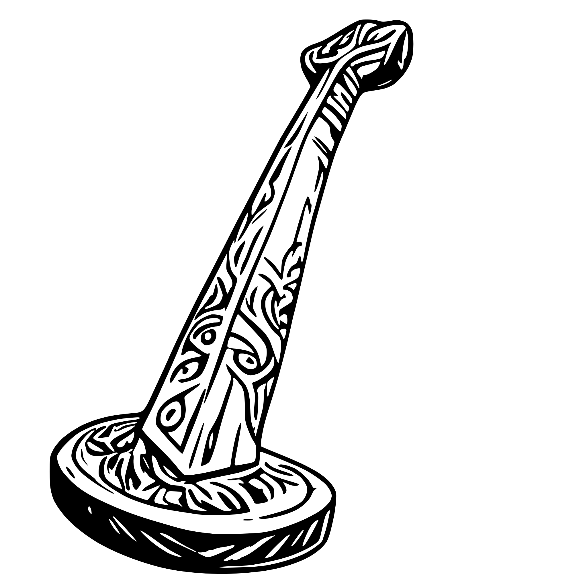 AI-generated SVG of 'an ancient persian sledgehammer'