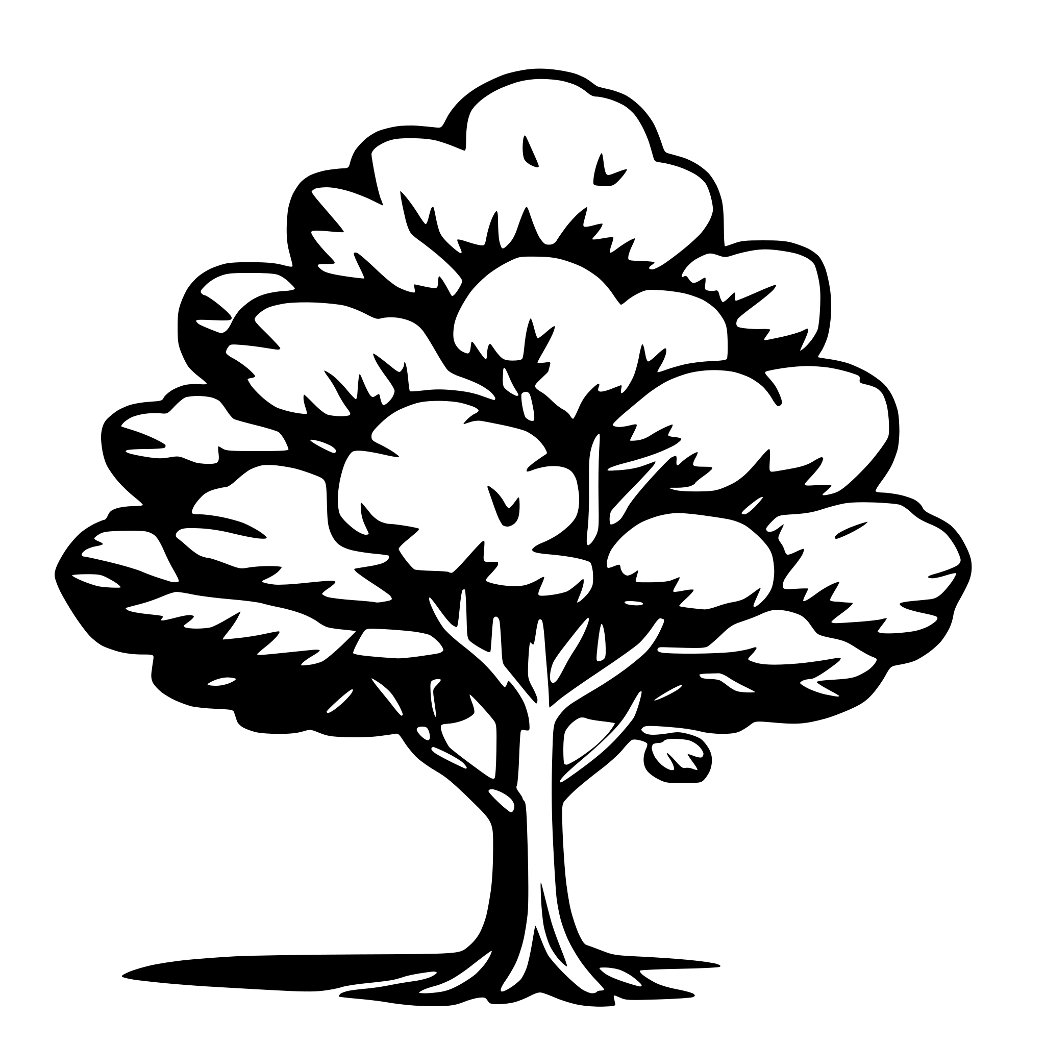 AI-generated SVG of 'leafy tree'