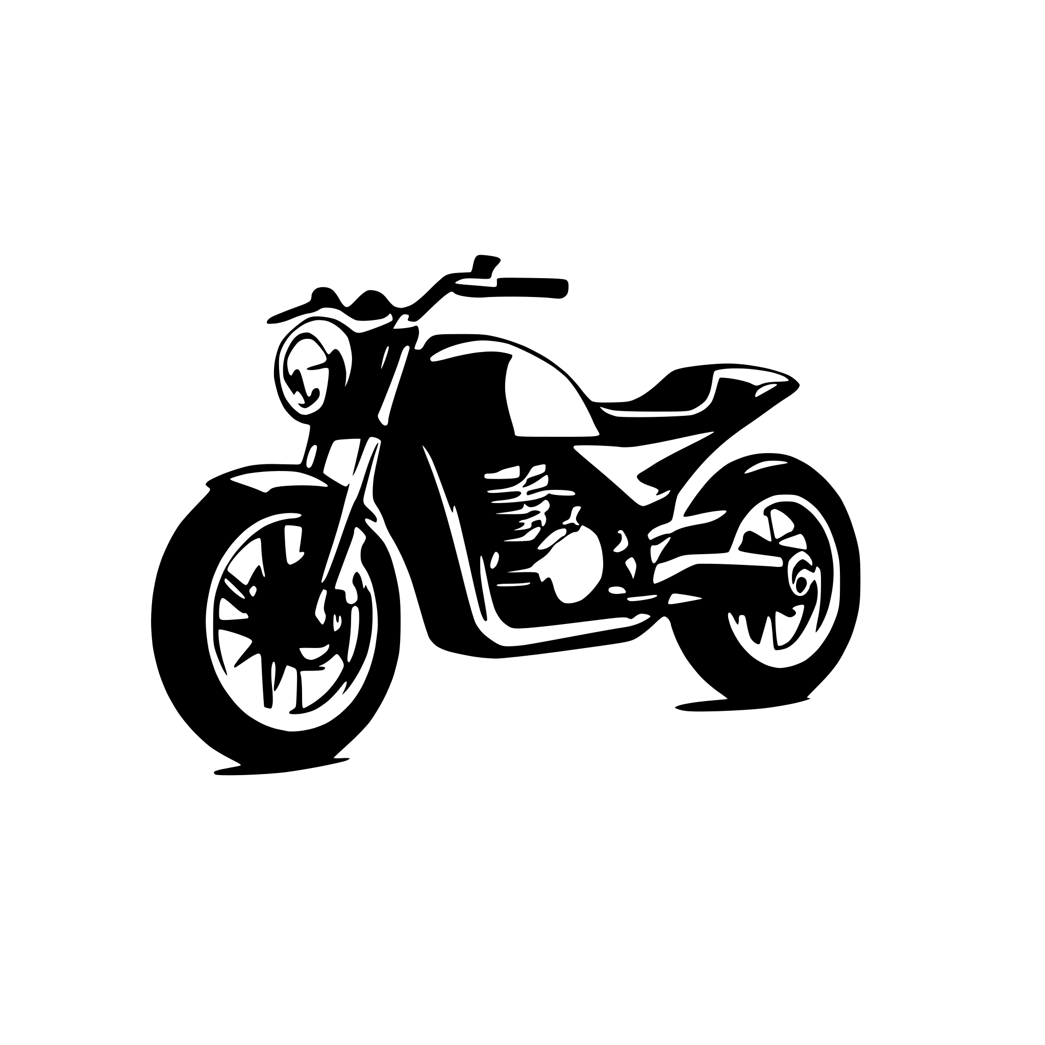 AI-generated SVG of a motorbike