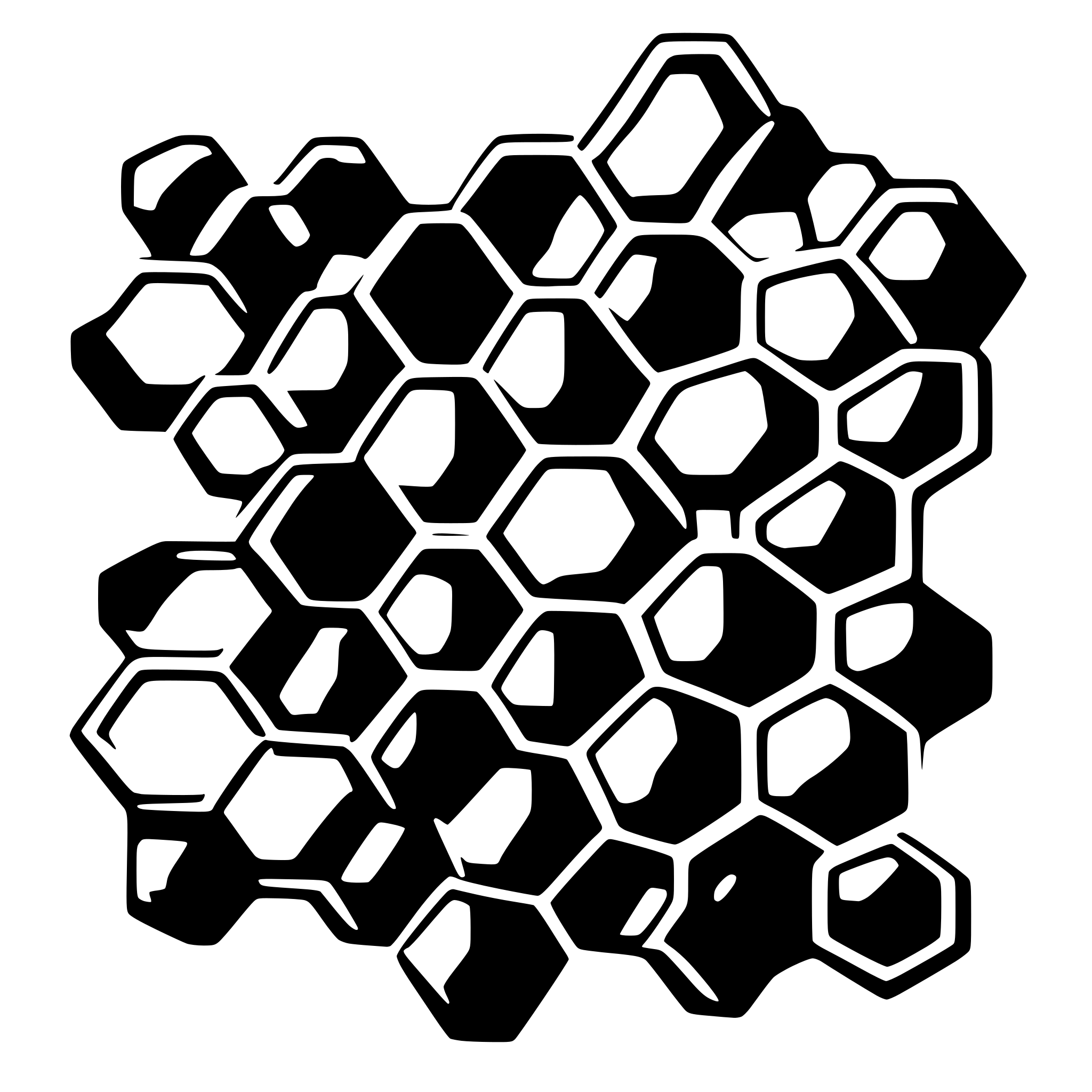 AI-generated SVG of 'honeycomb'