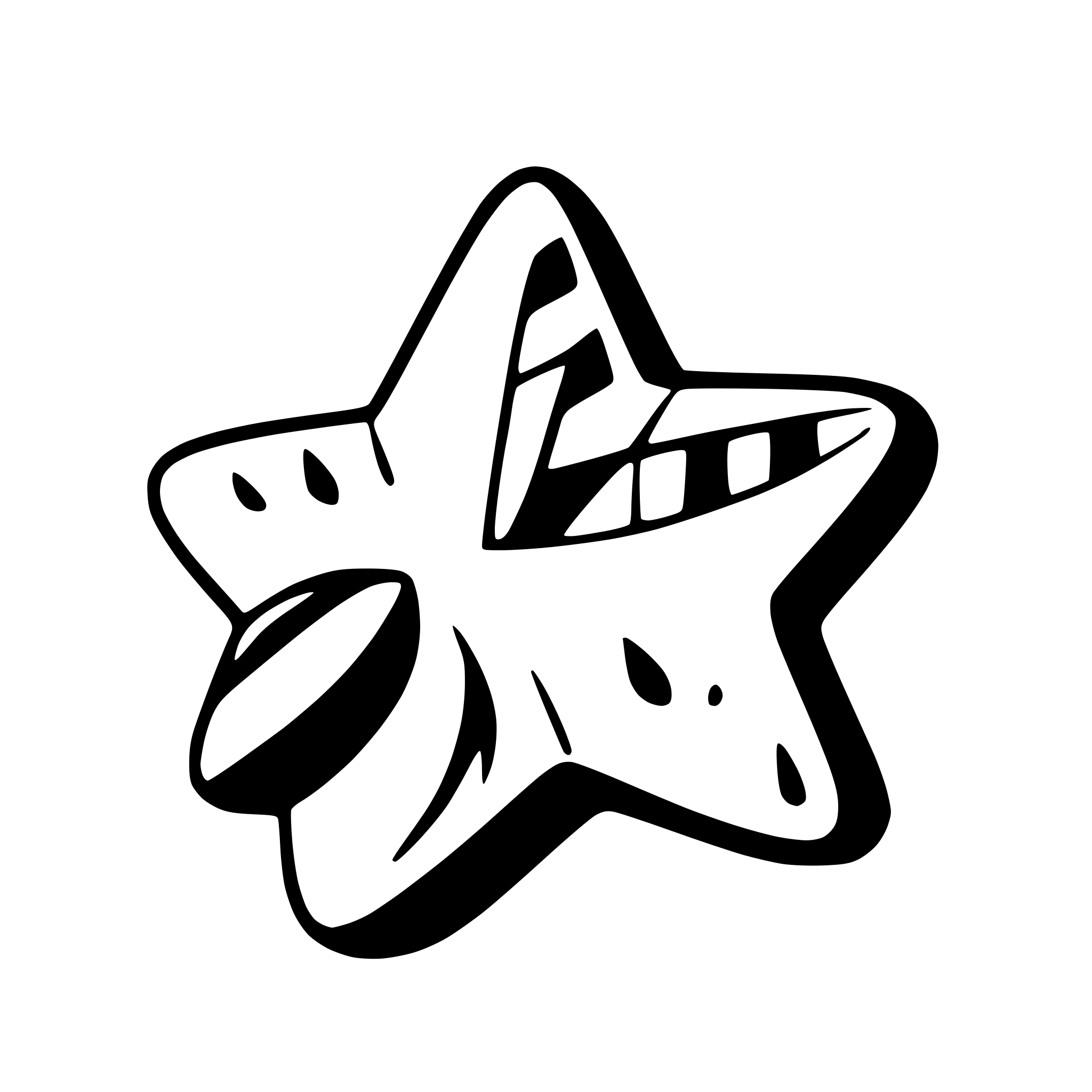 AI-generated SVG of a star