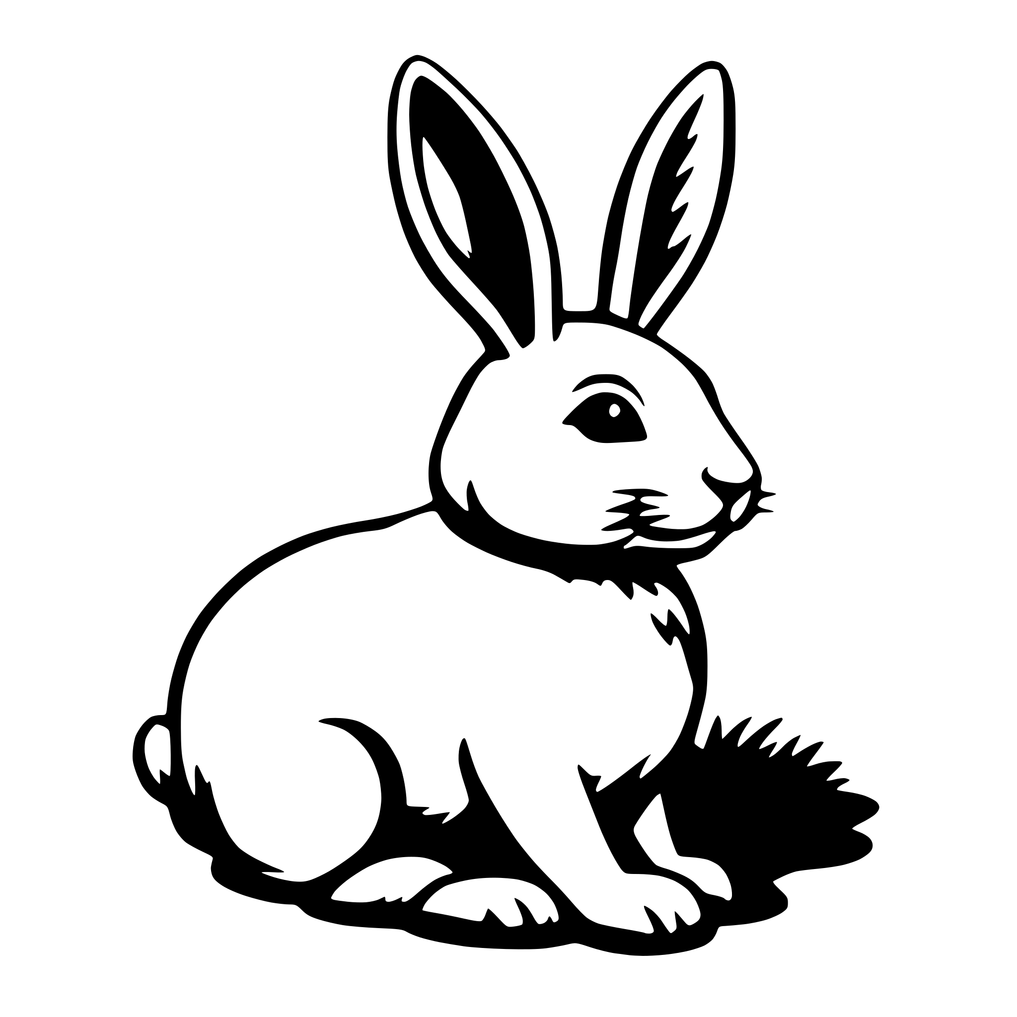 AI-generated SVG of a easter bunny