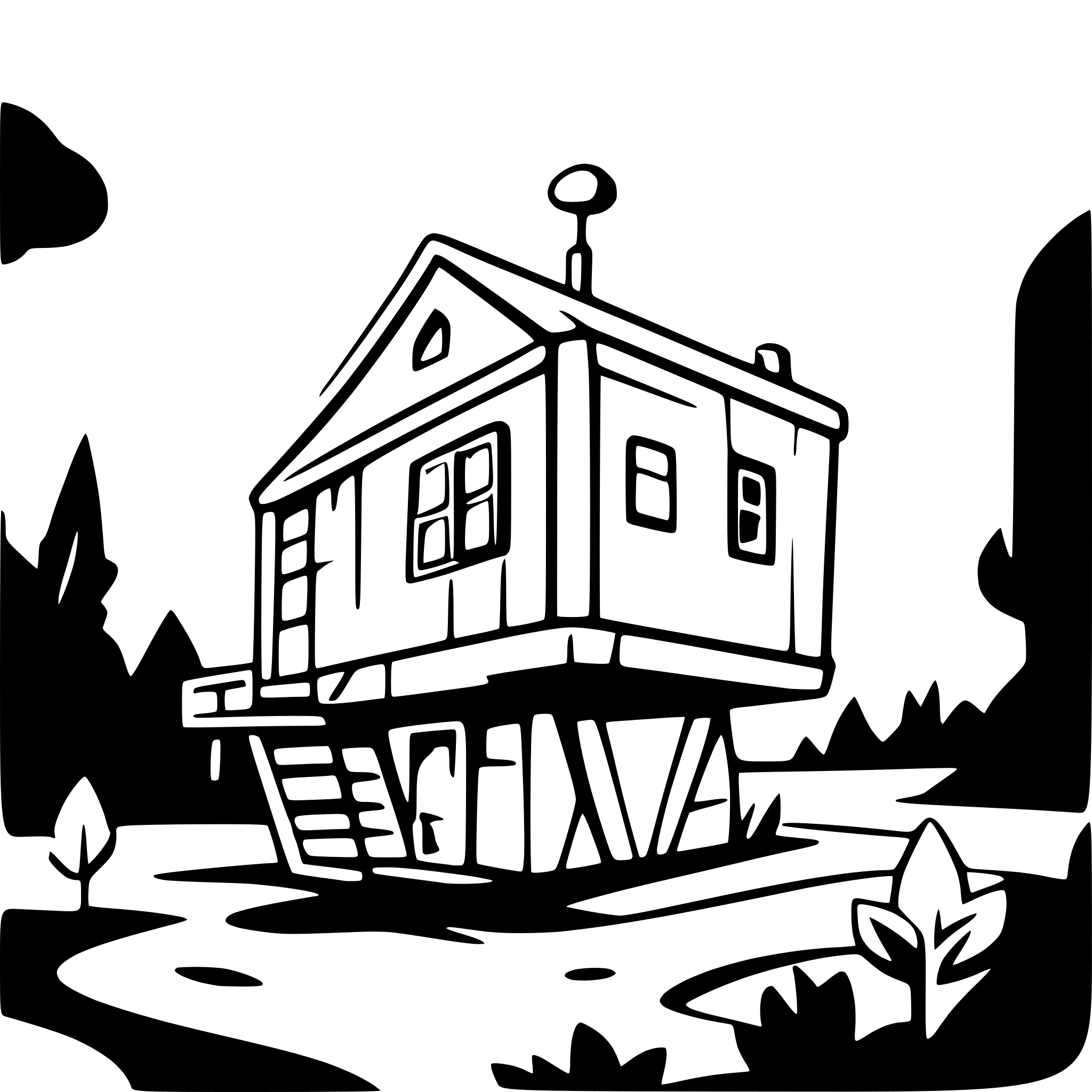 AI-generated SVG of 'house floating in space'