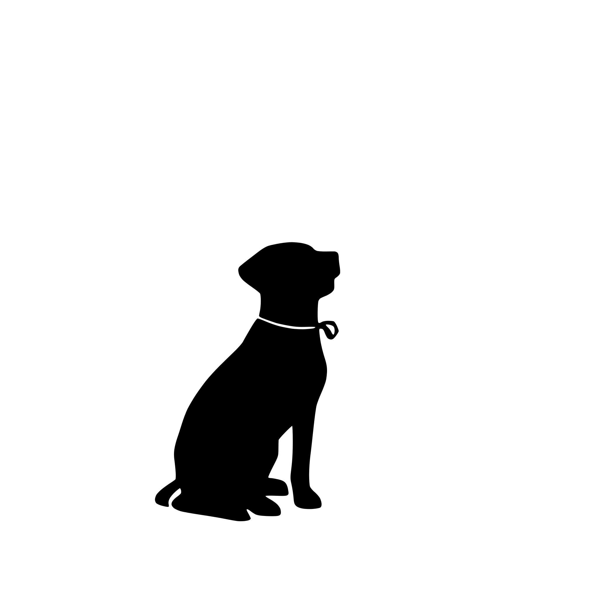 AI-generated SVG of a dog