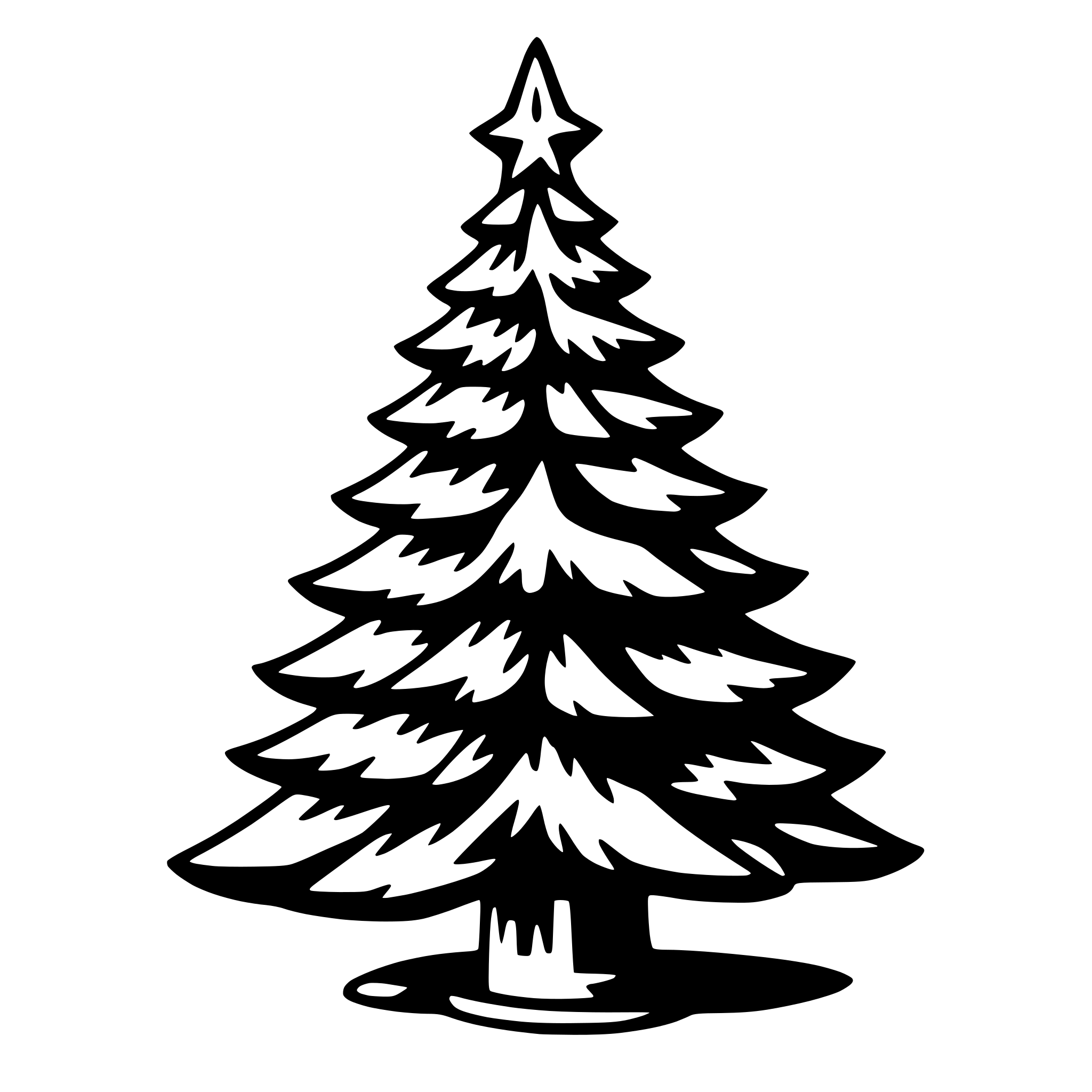 AI-generated SVG of 'christmas tree'