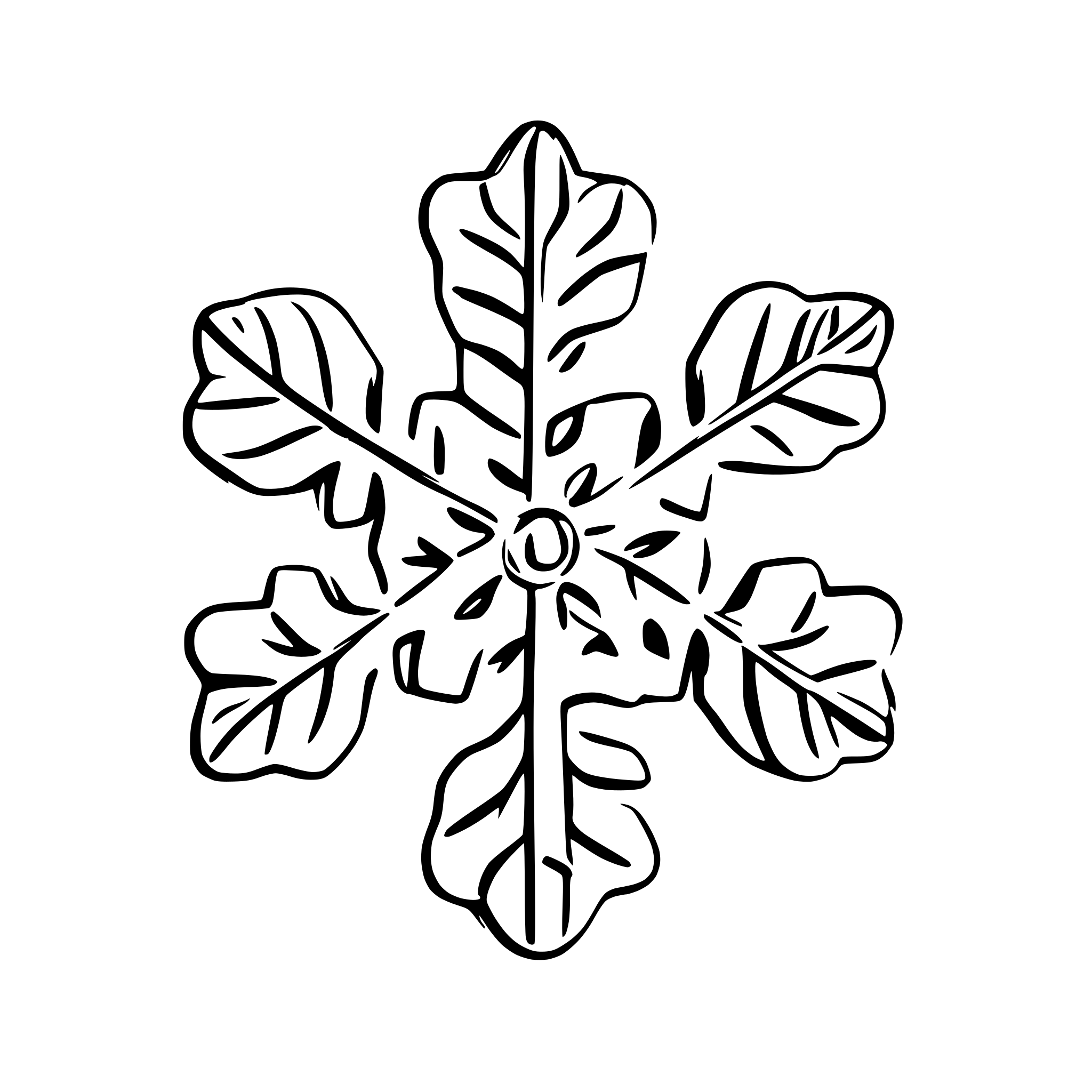 AI-generated SVG of 'simply christmas snowflake picture'