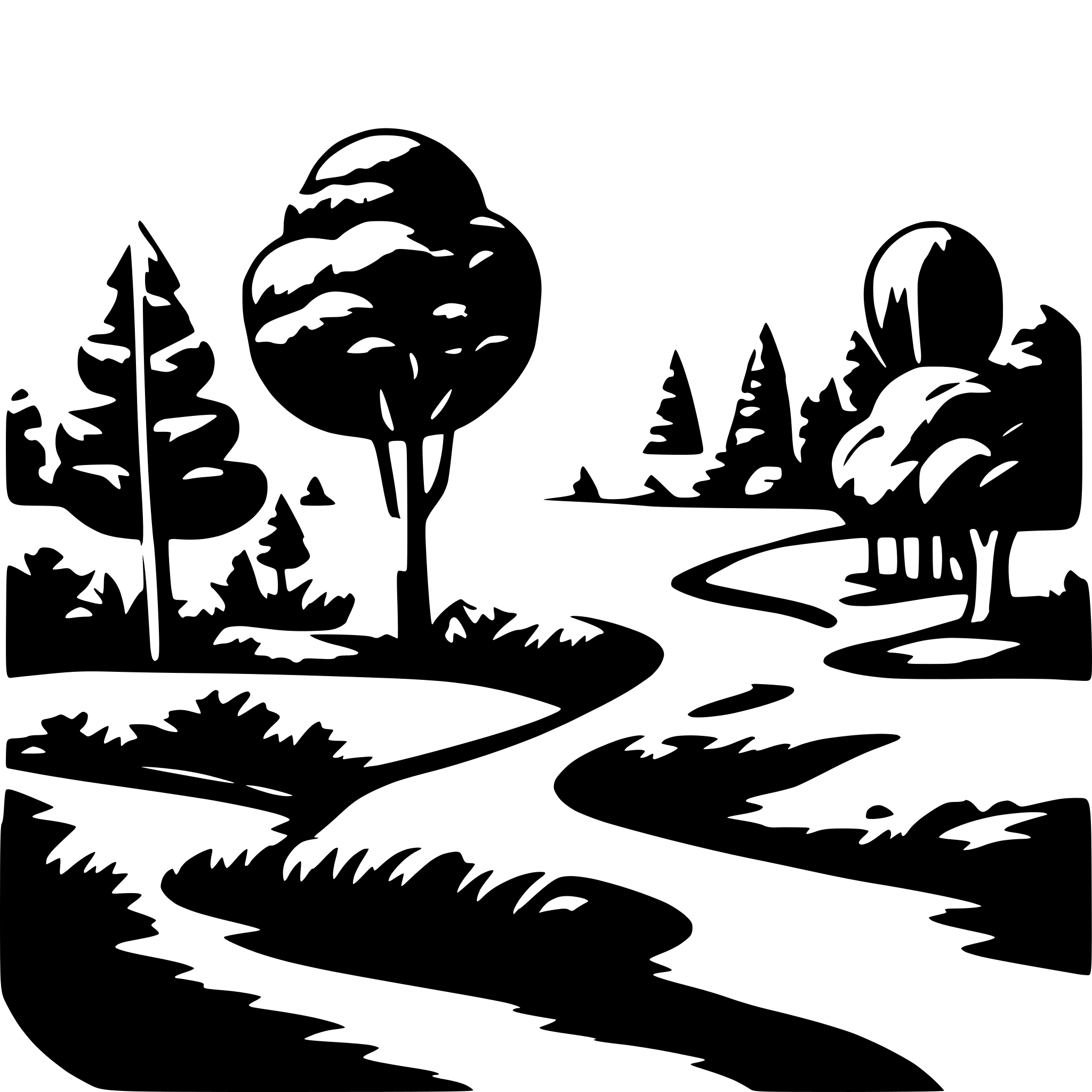 AI-generated SVG of 'Landscape, kid's paradise'