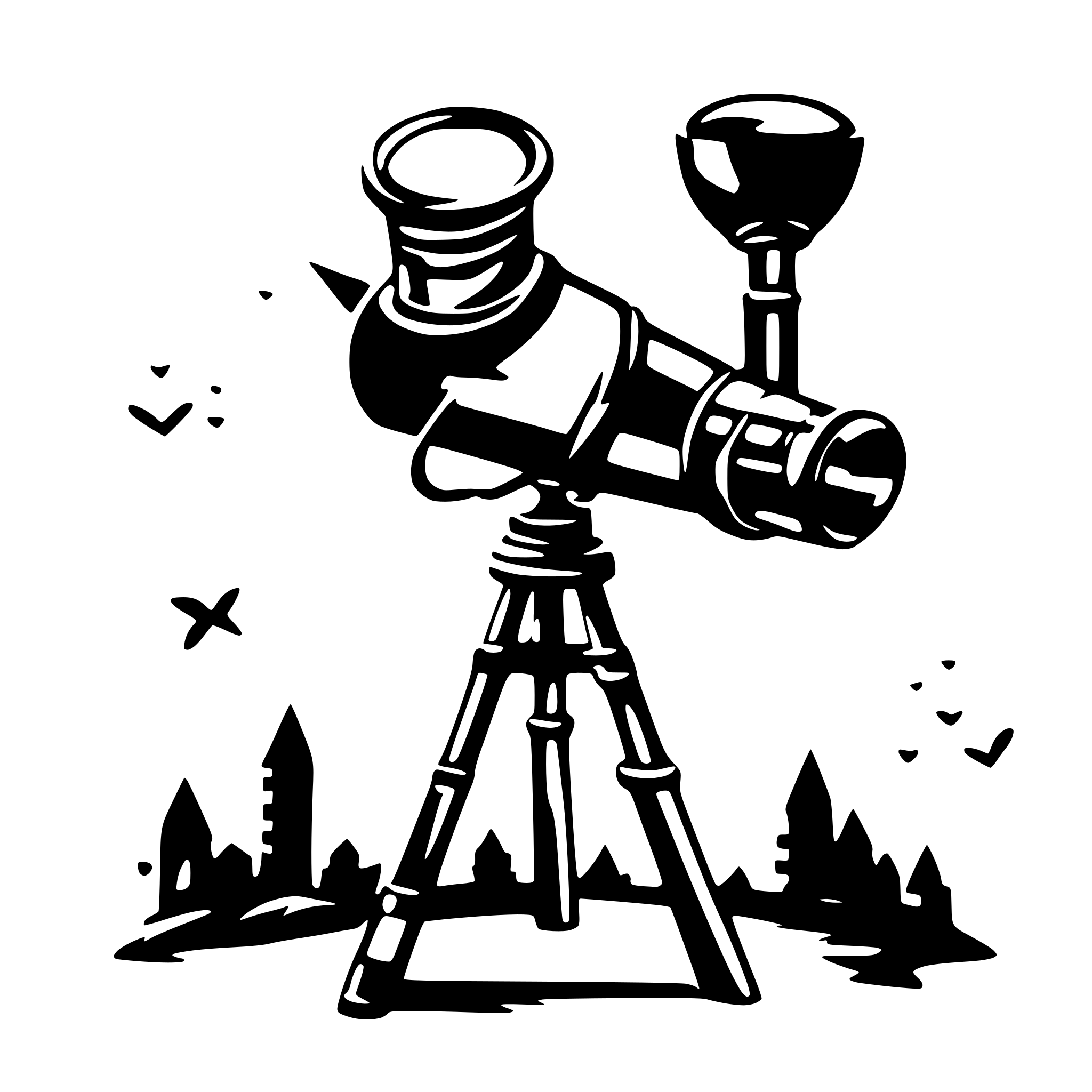 AI-generated SVG of 'Telescope themed as Valentine's Day'