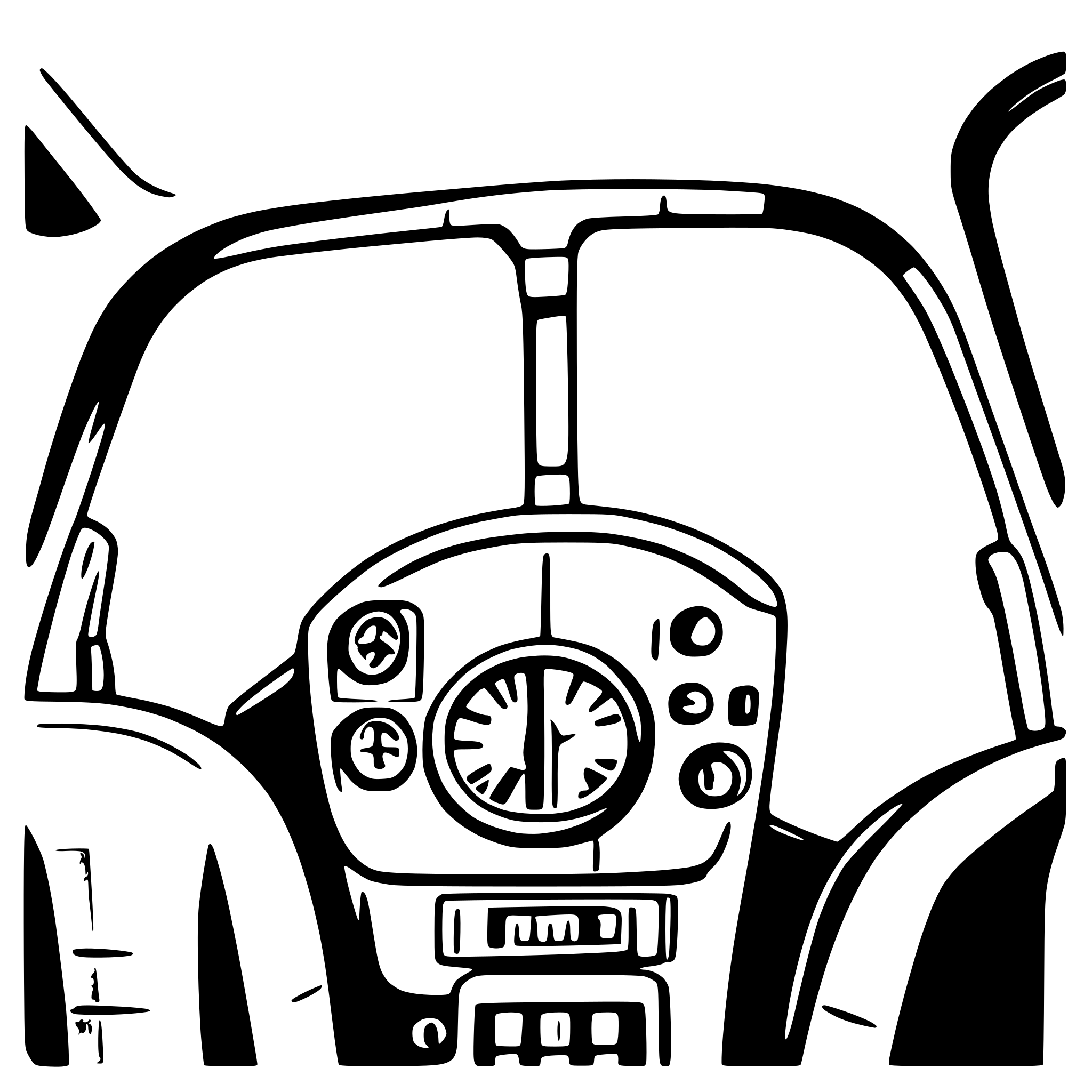 AI-generated SVG of a airplane cockpit