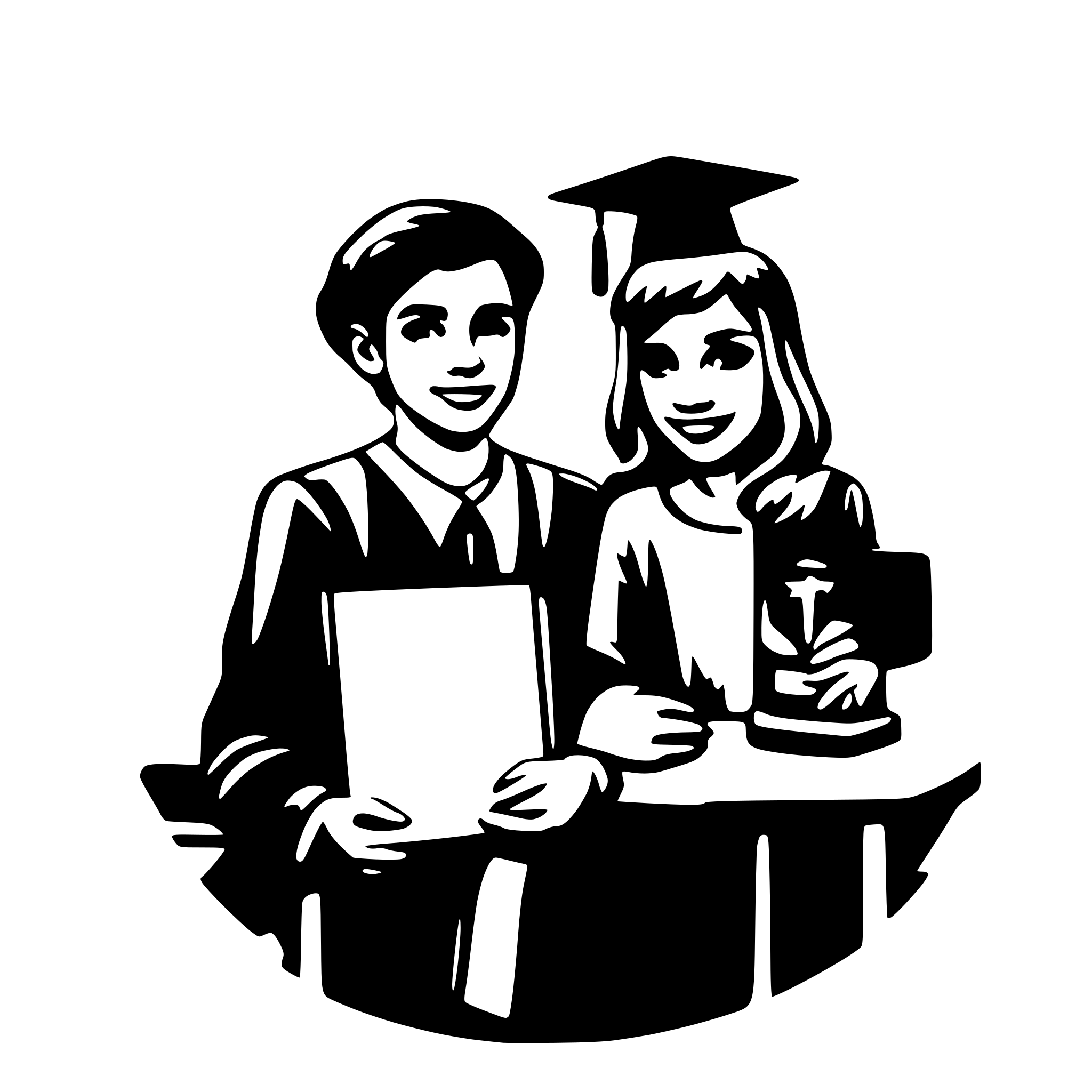 AI-generated SVG of 'graduation'