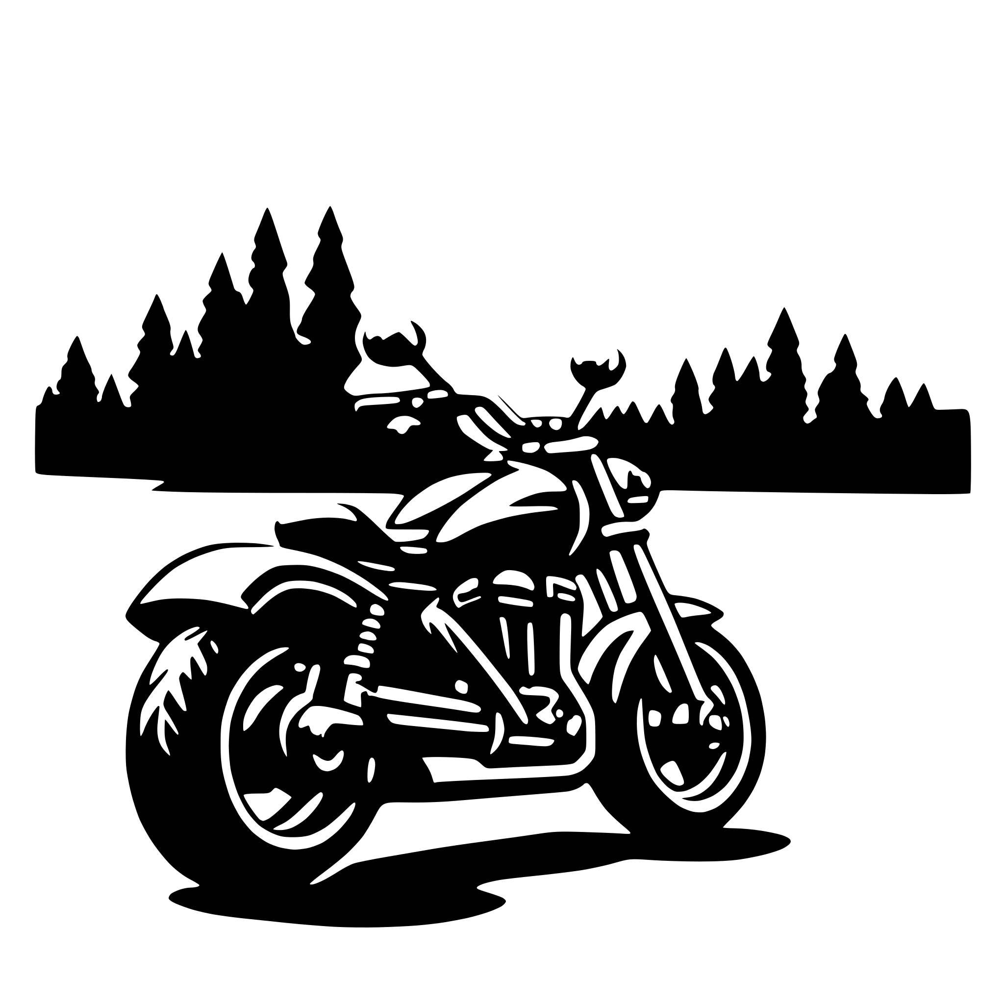 AI-generated SVG of 'motorcyle'
