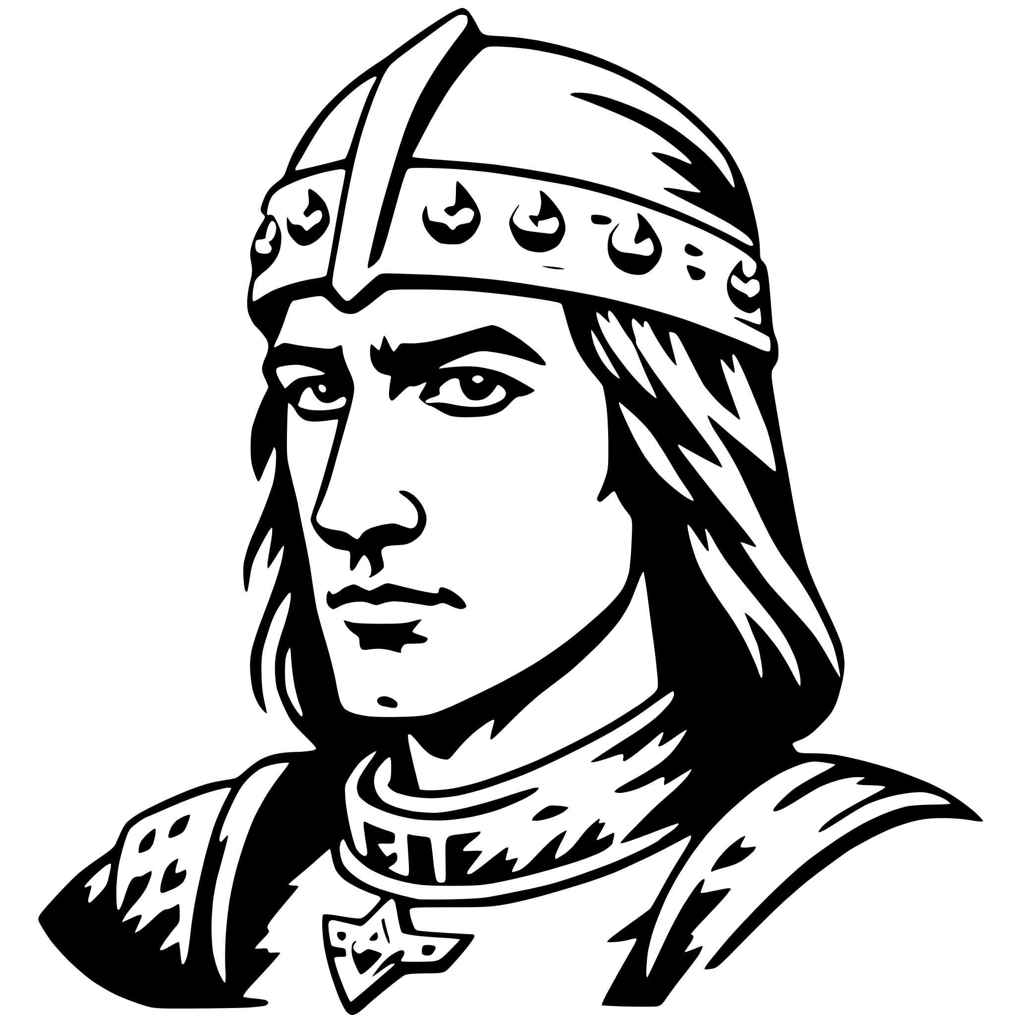 AI-generated SVG of 'attila the hun'
