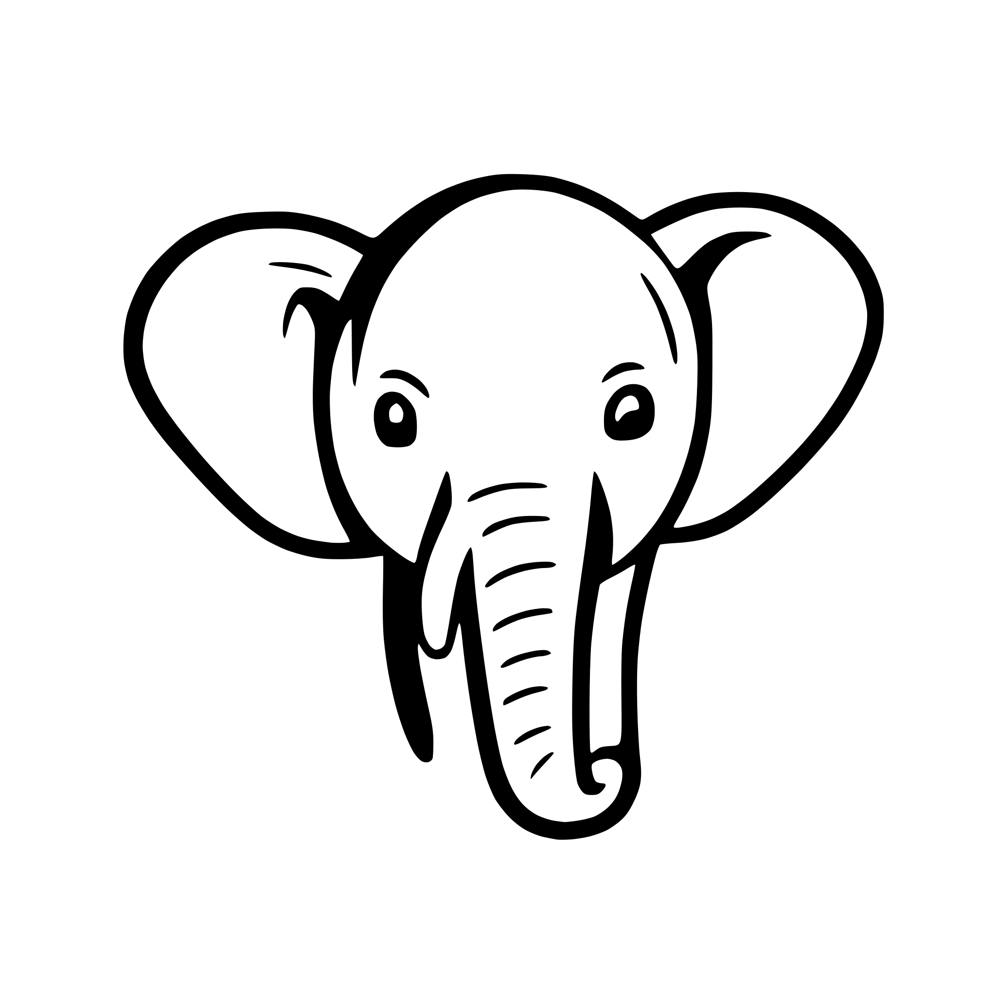 AI-generated SVG of 'Elefant'