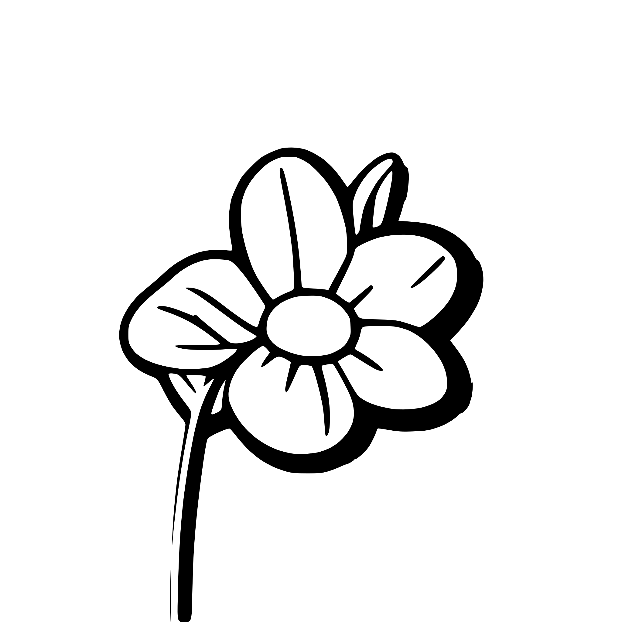 AI-generated SVG of a daisy