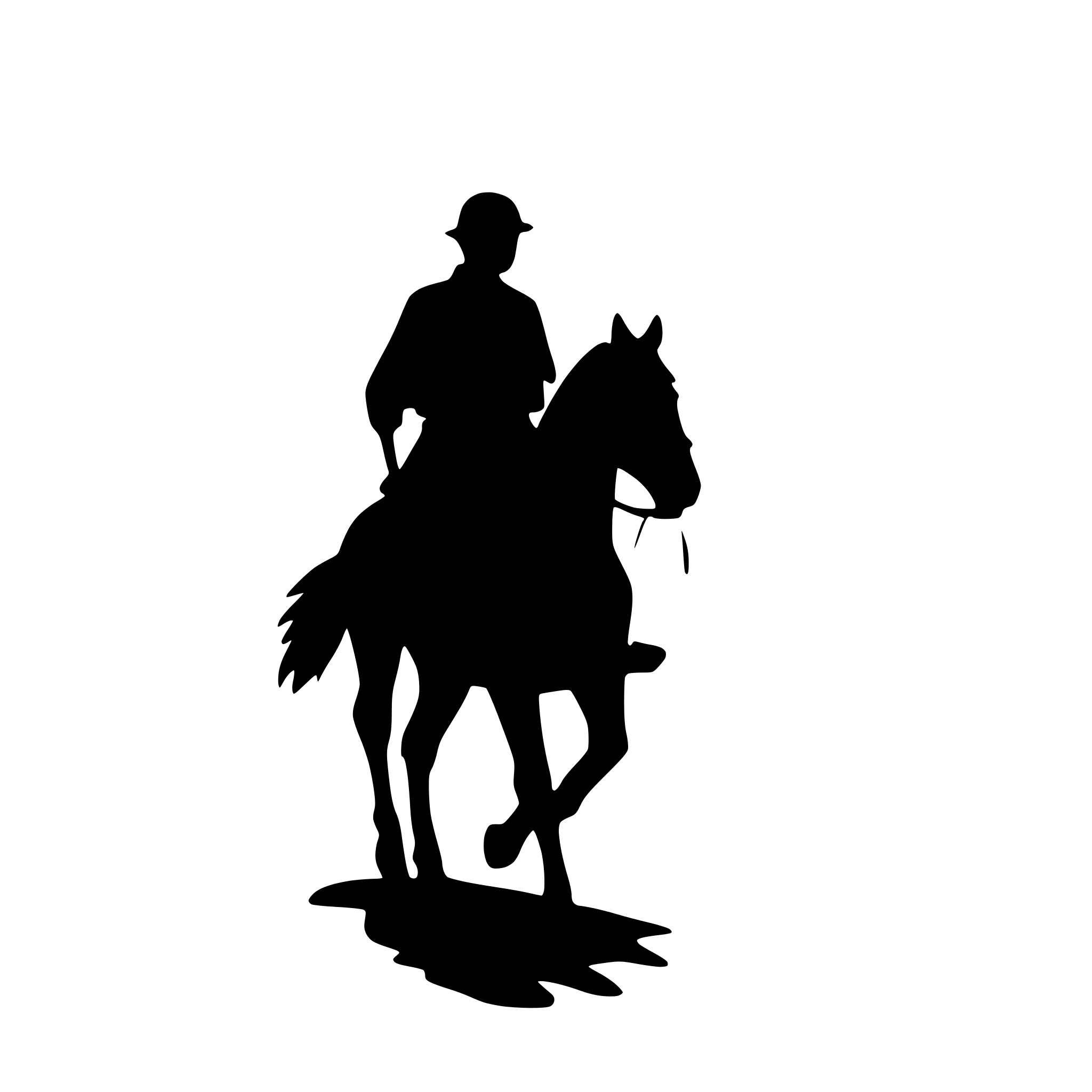 AI-generated SVG of a world war 1 soldier riding a horse