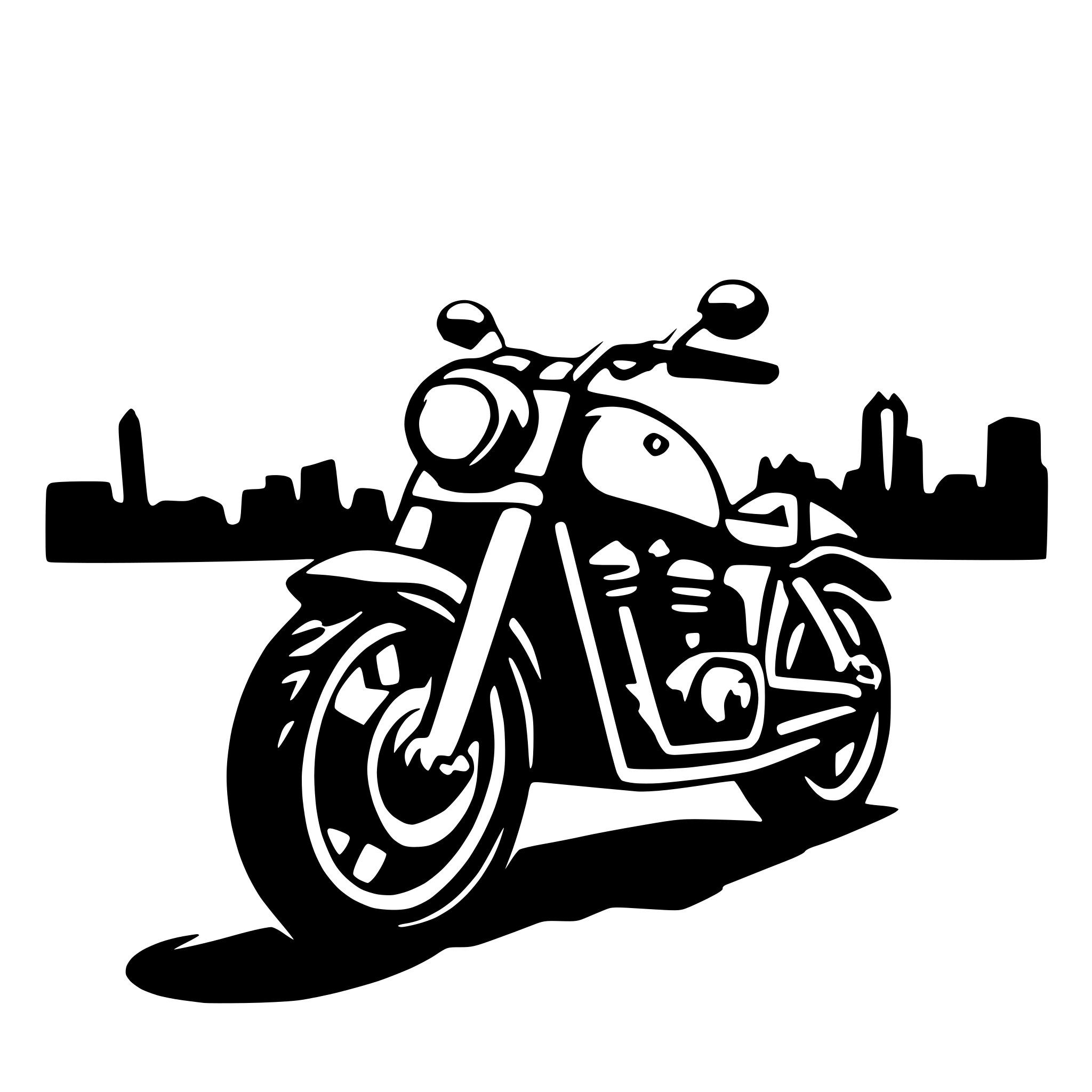 AI-generated SVG of a motocycle